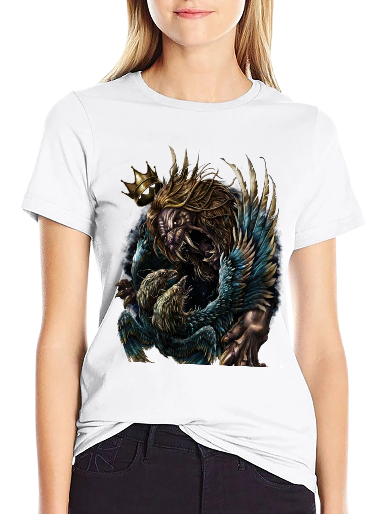Lion King Graphic Tee - Unique Animal Design