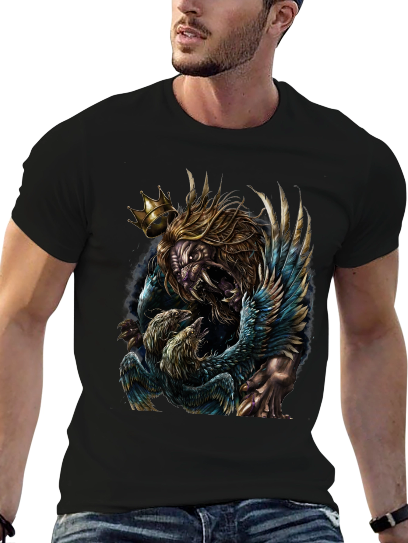 Lion King Graphic Tee - Unique Animal Design