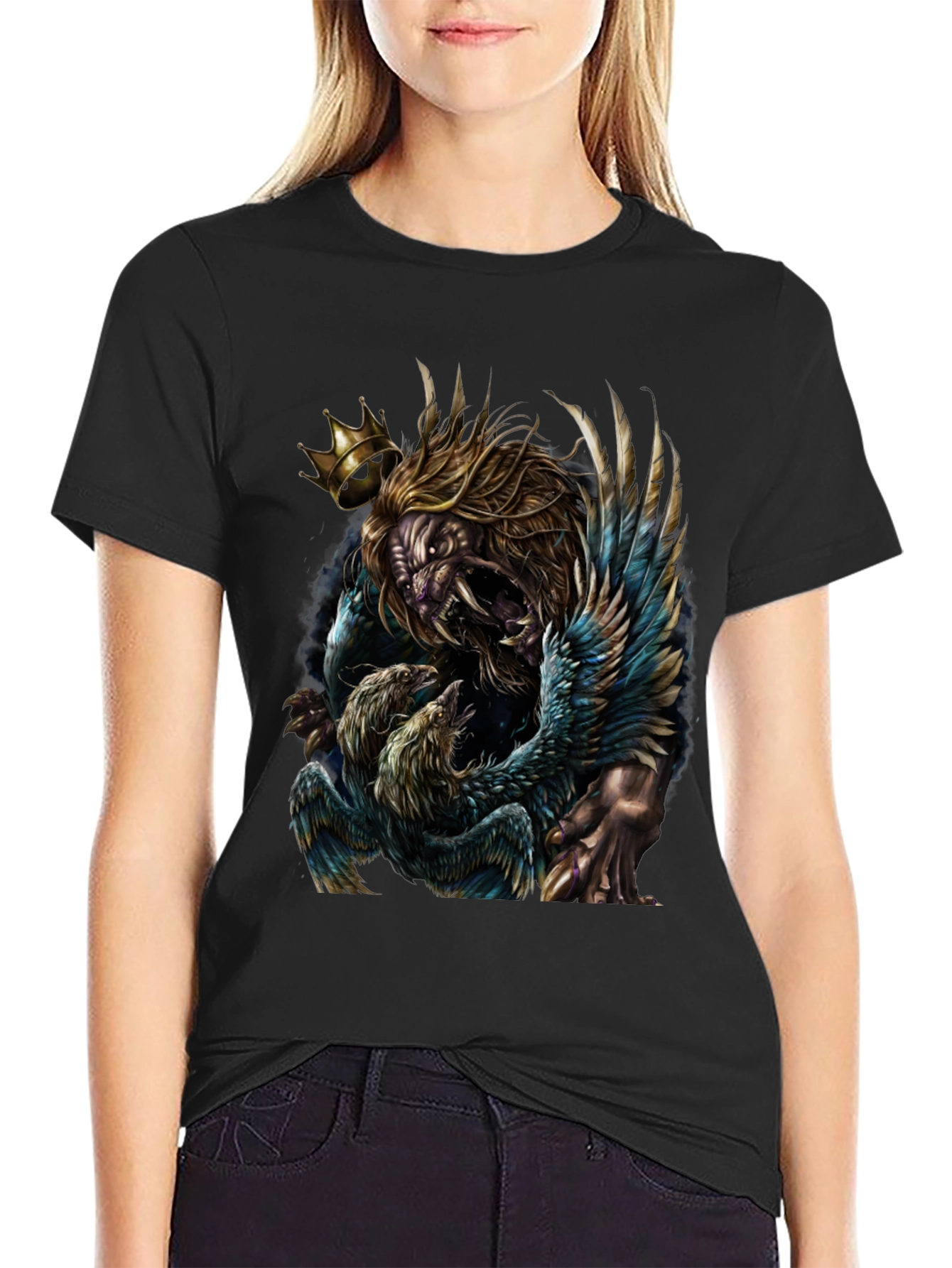 Lion King Graphic Tee - Unique Animal Design