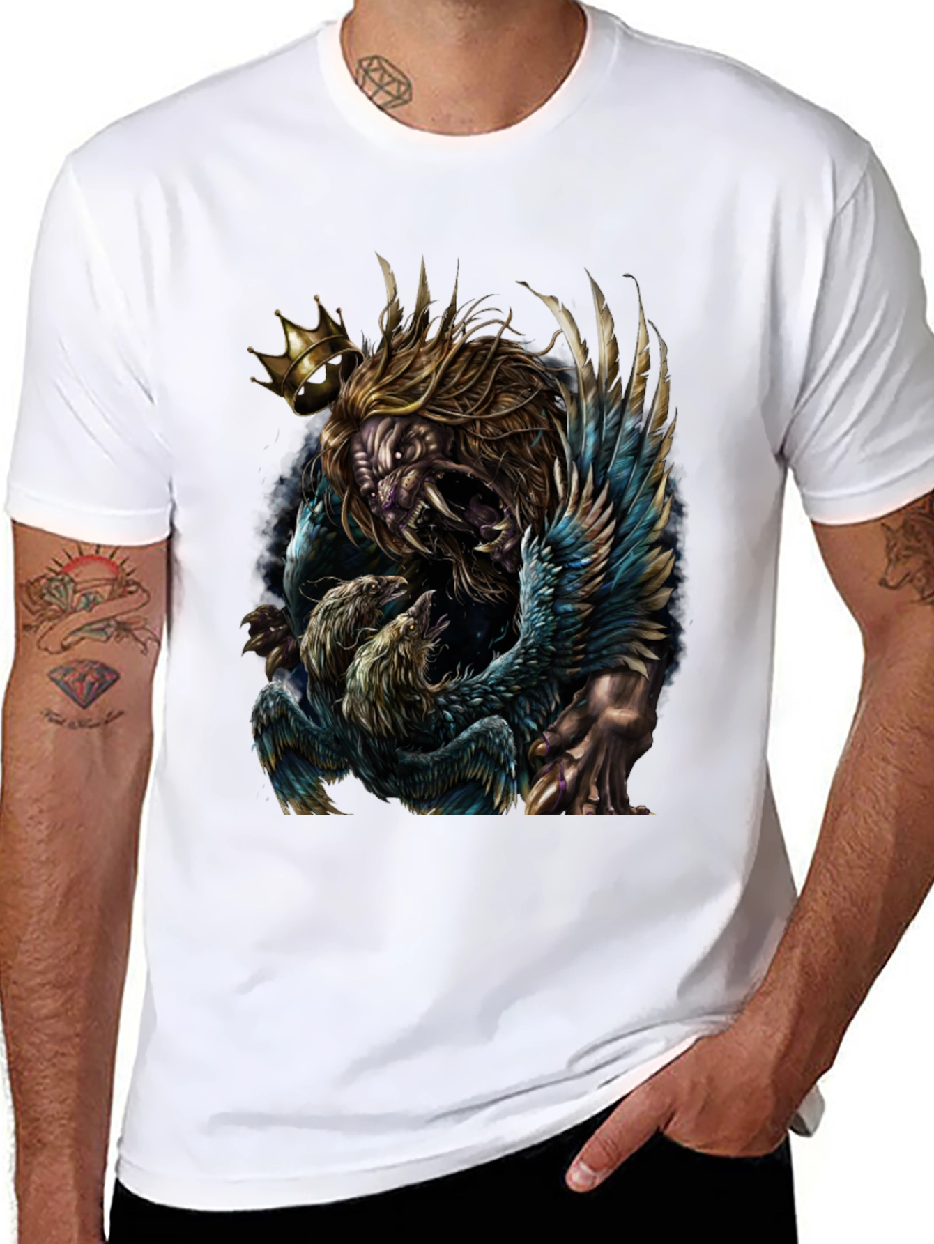 Lion King Graphic Tee - Unique Animal Design
