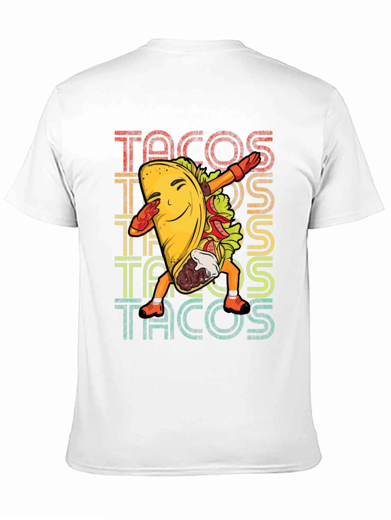 Dabbing Taco Graphic Tee - Retro Food Lover T-Shirt