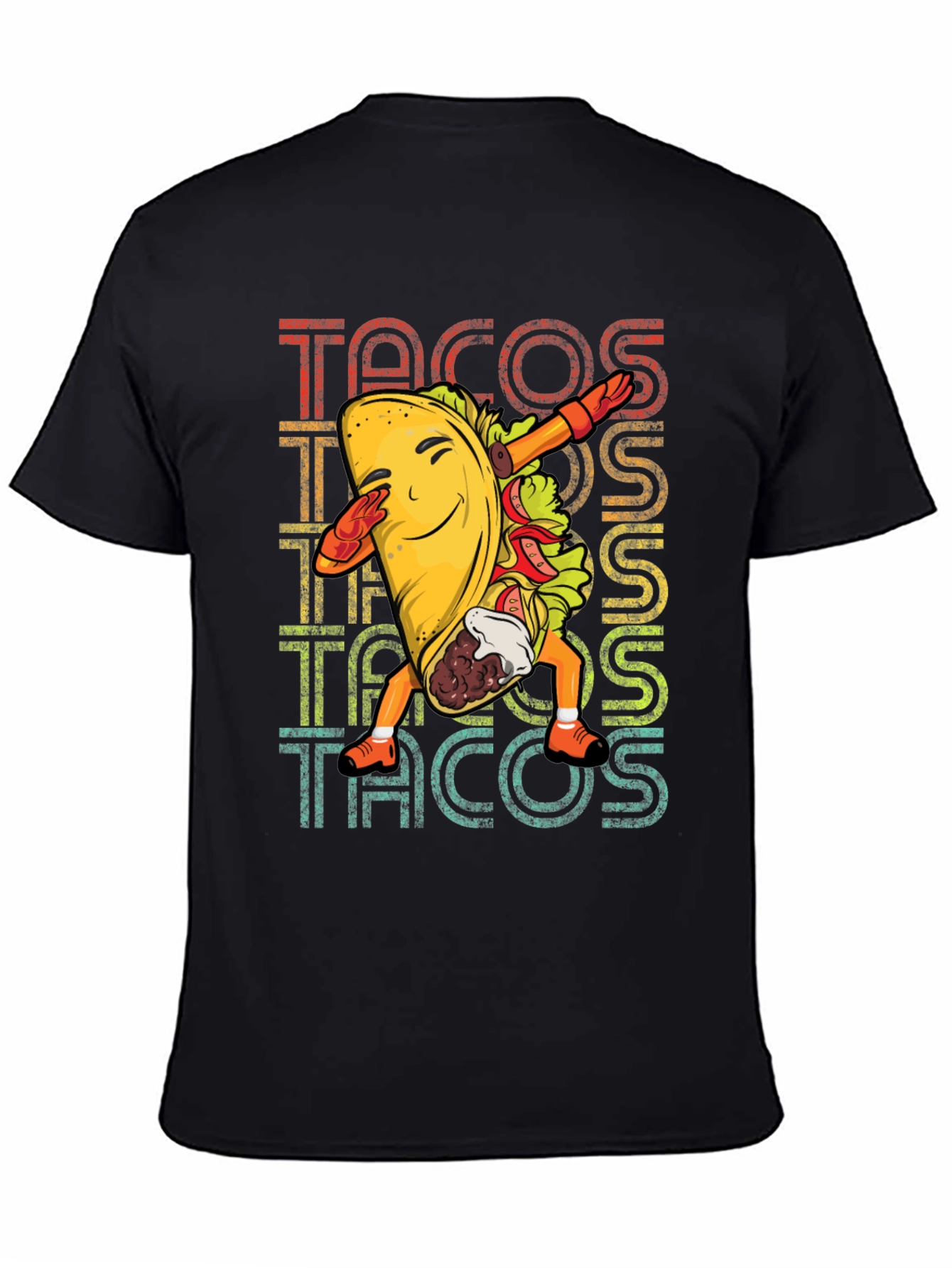 Dabbing Taco Graphic Tee - Retro Food Lover T-Shirt