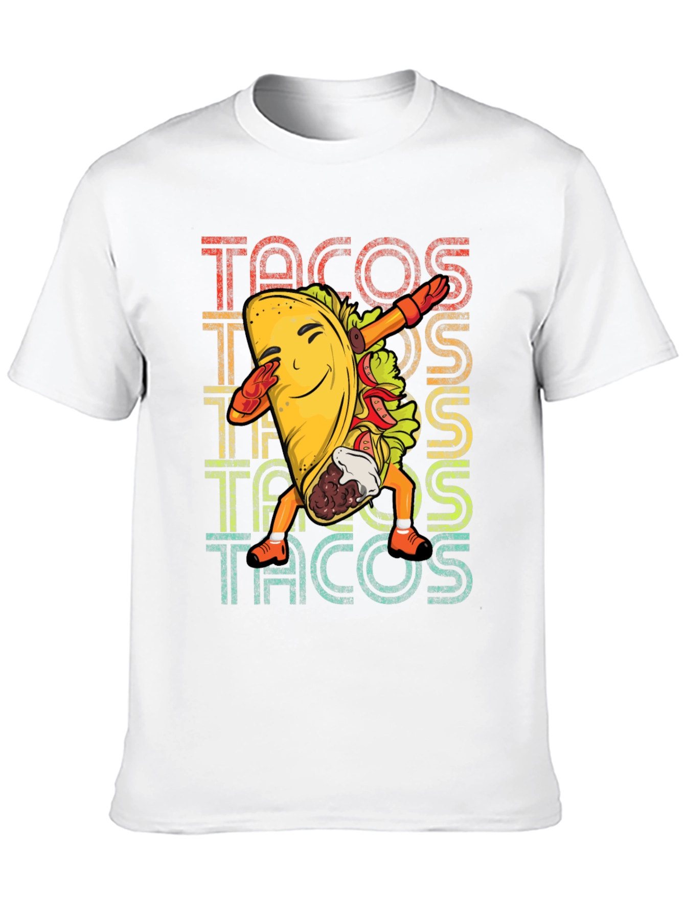 Dabbing Taco Graphic Tee - Retro Food Lover T-Shirt