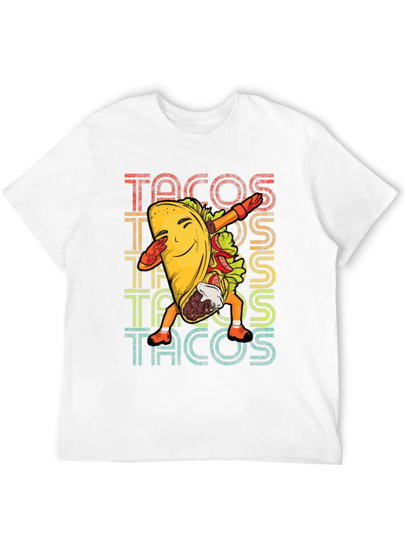 Dabbing Taco Graphic Tee - Retro Food Lover T-Shirt