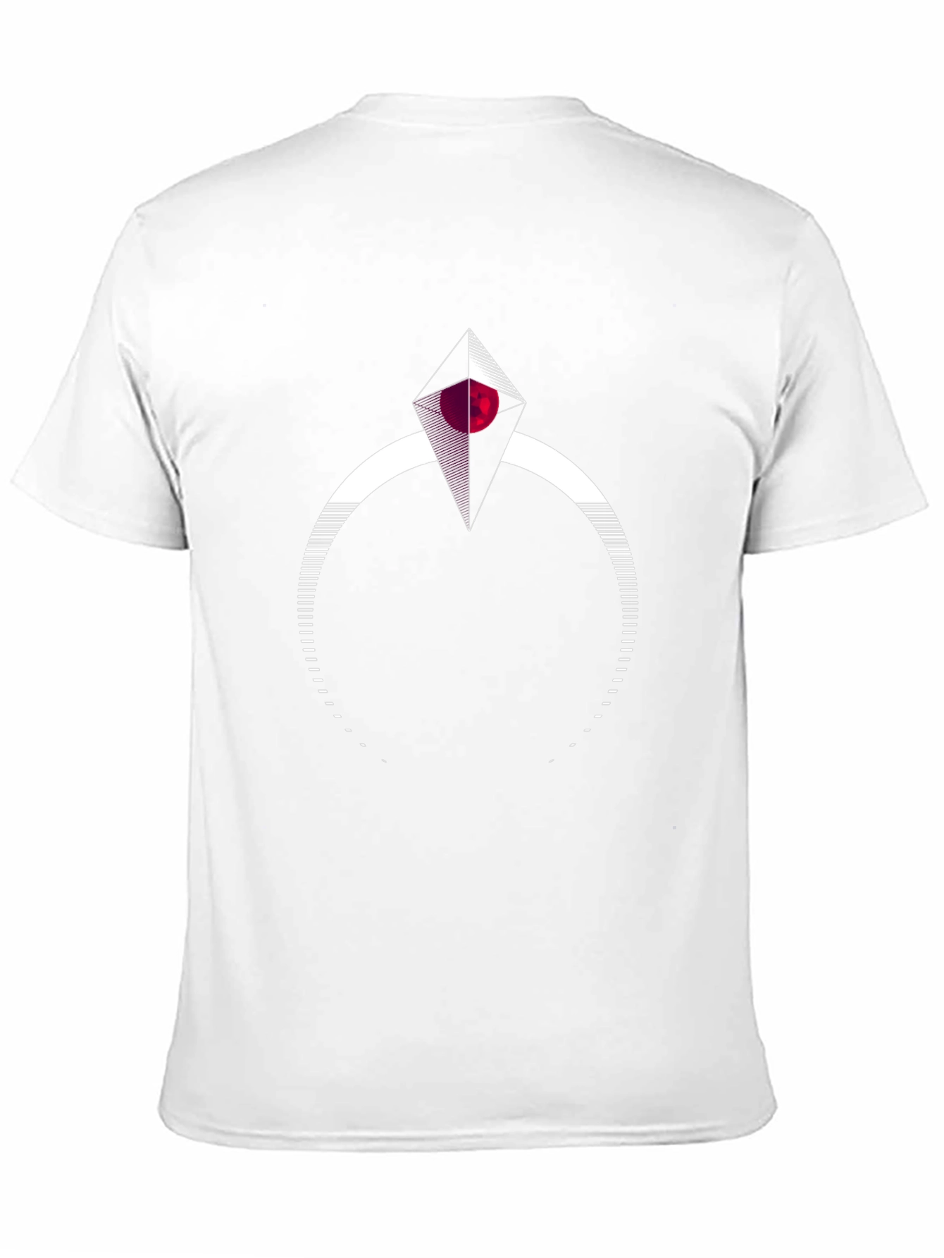 Geometric Diamond Graphic Tee - Modern Style