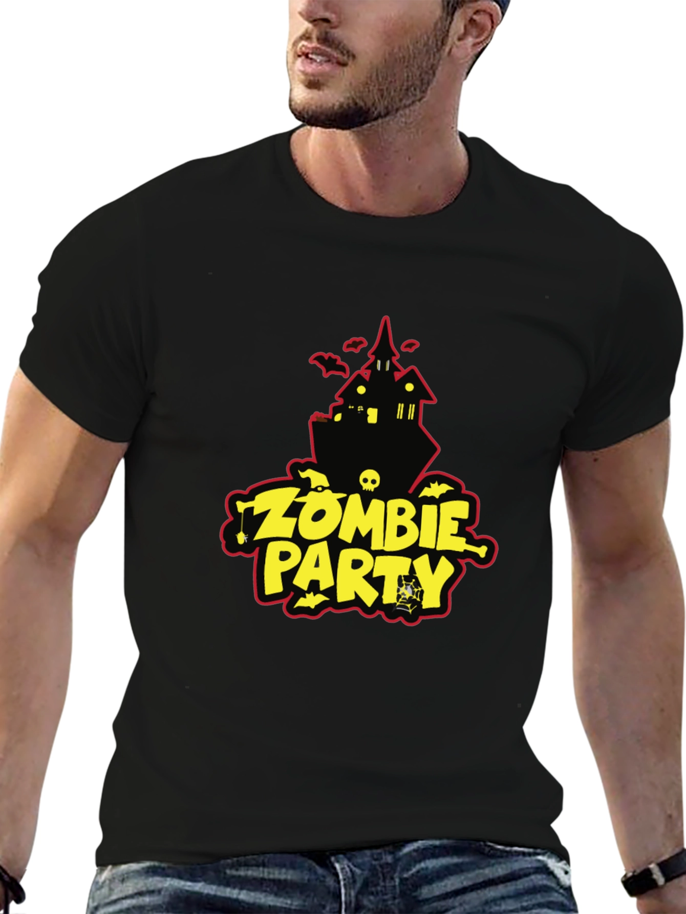 Zombie Party Black T-Shirt