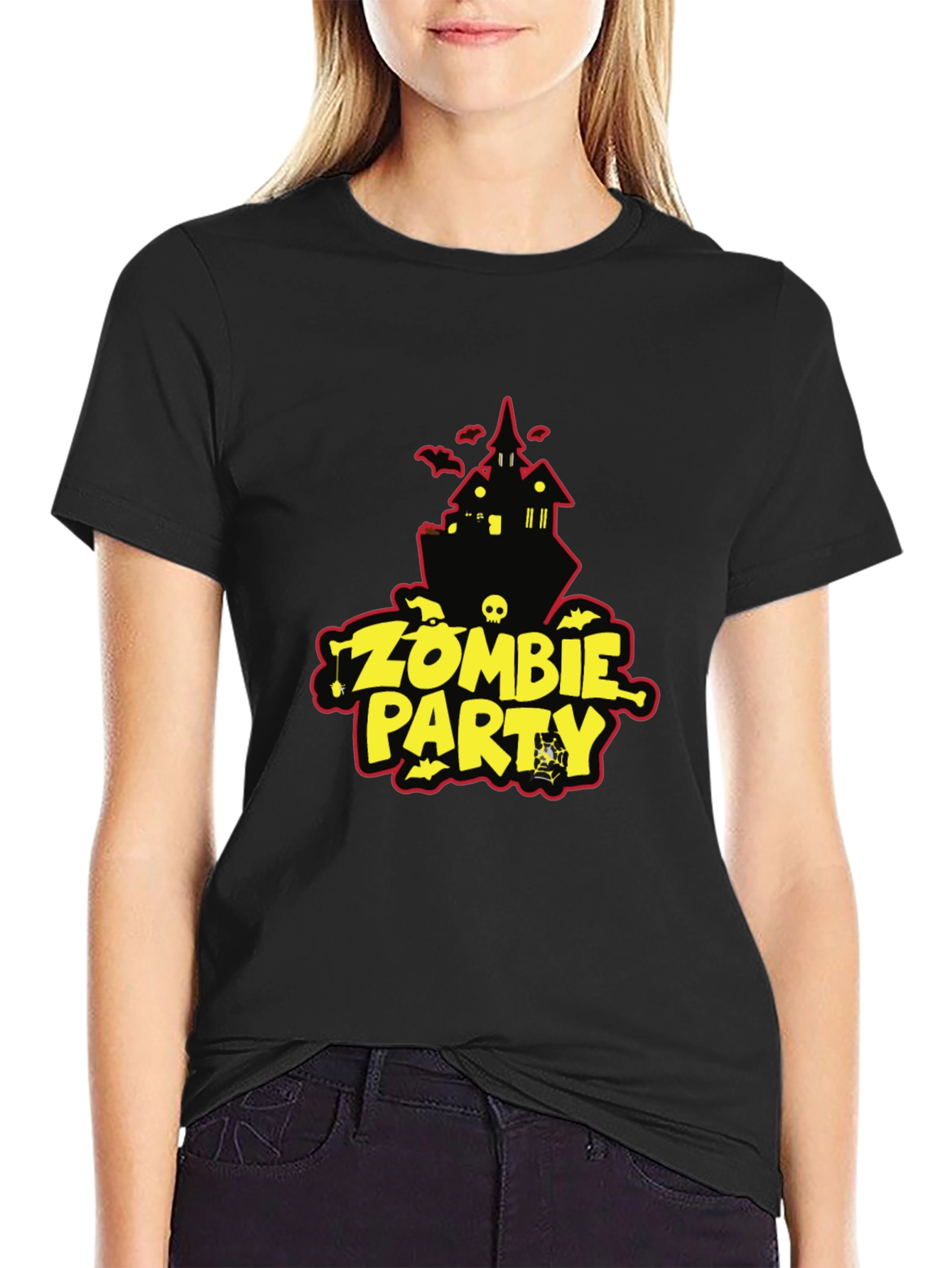 Zombie Party Black T-Shirt