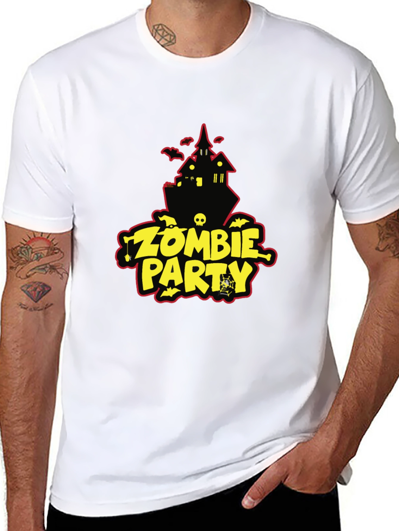 Zombie Party Black T-Shirt