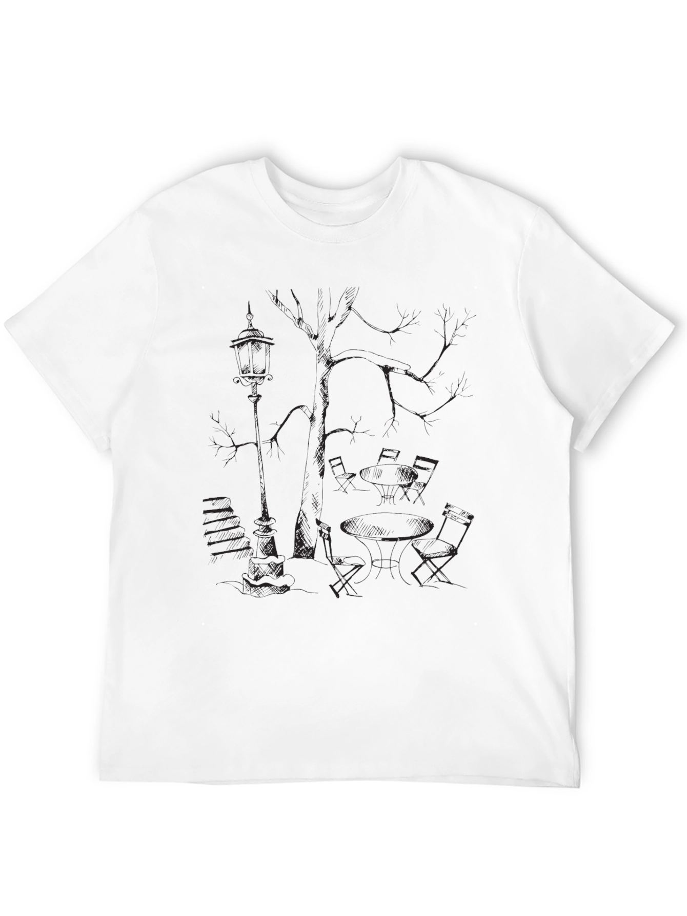 Mens Black Graphic Tee