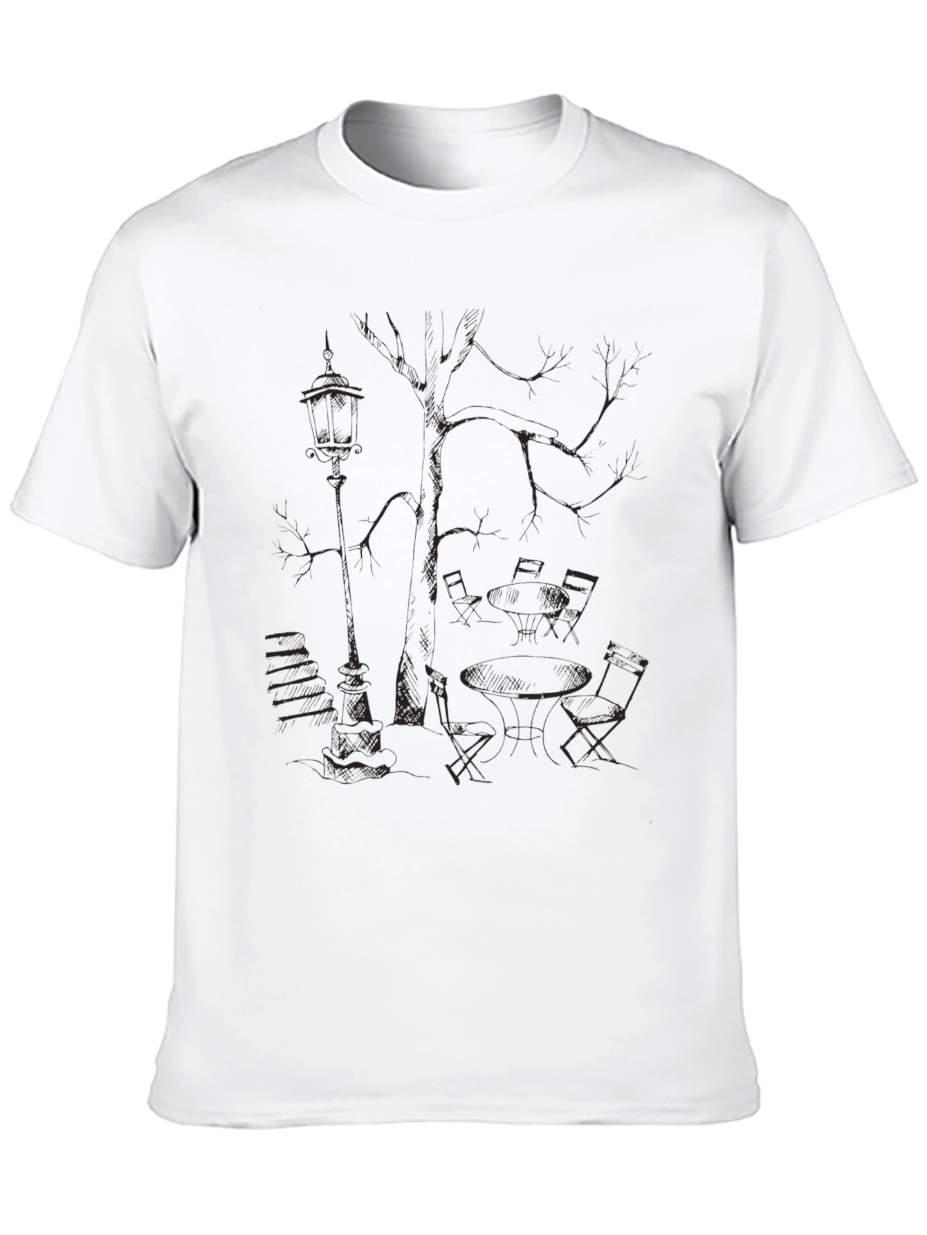Mens Black Graphic Tee