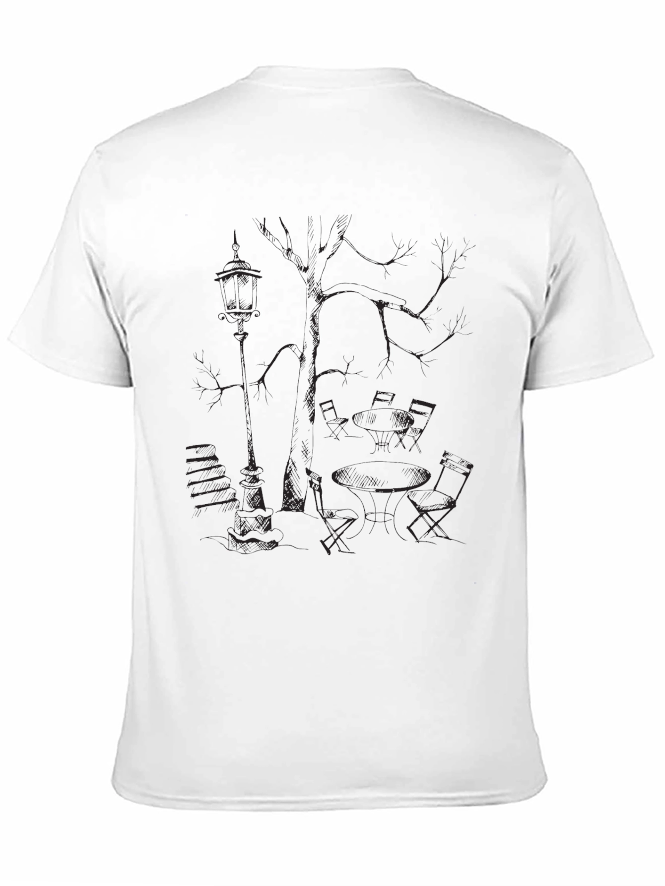 Mens Black Graphic Tee