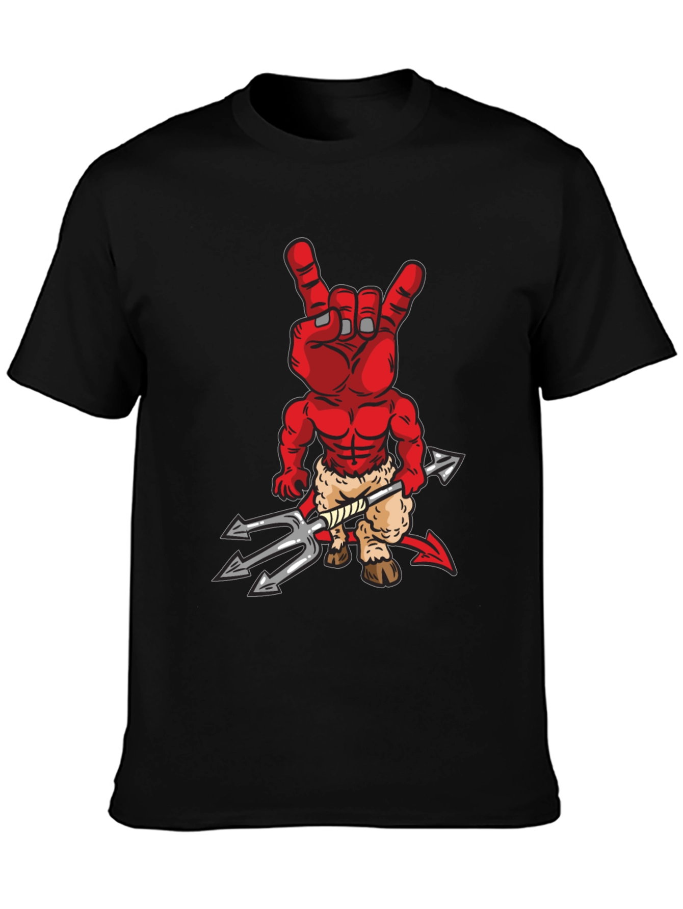 Devil Hand Rock On T-Shirt - Heavy Metal Tee
