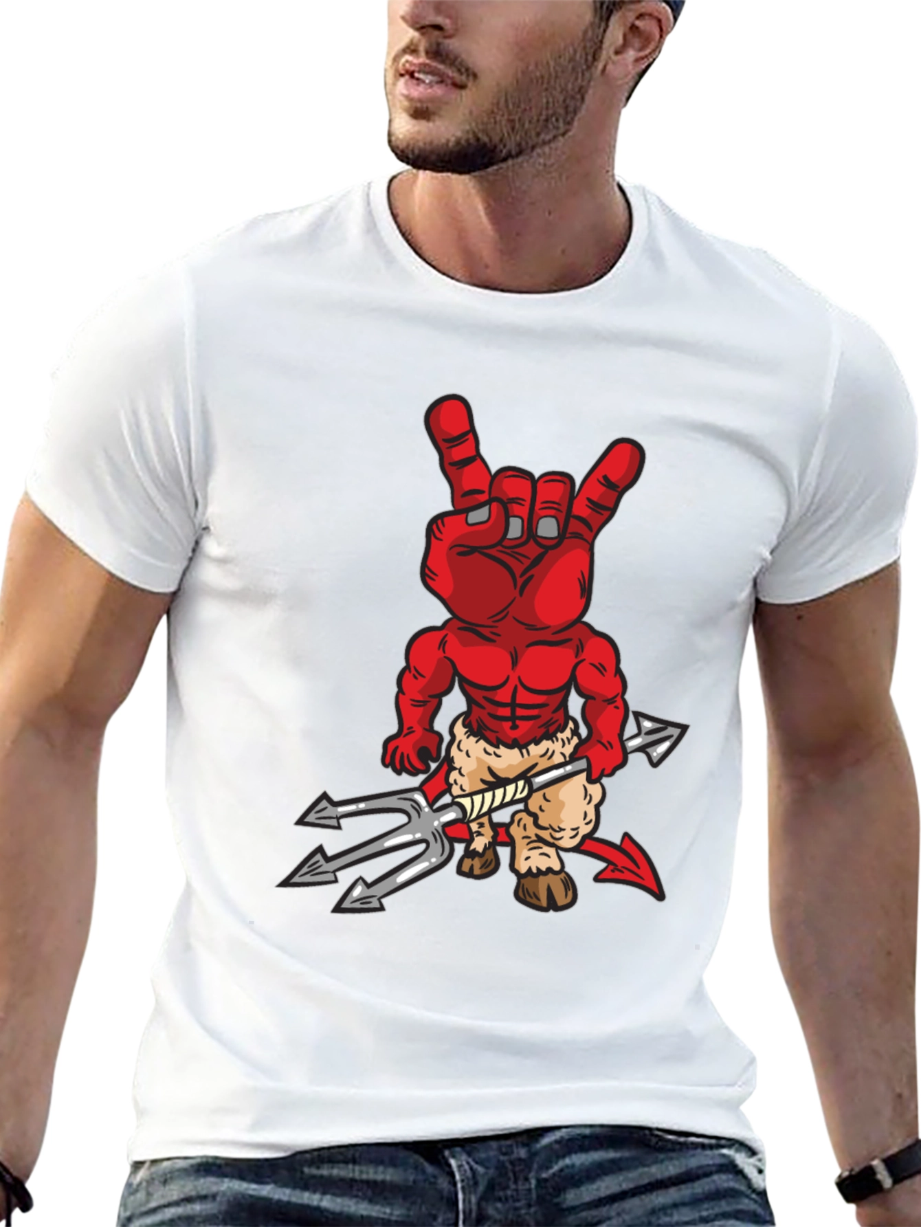 Devil Hand Rock On T-Shirt - Heavy Metal Tee