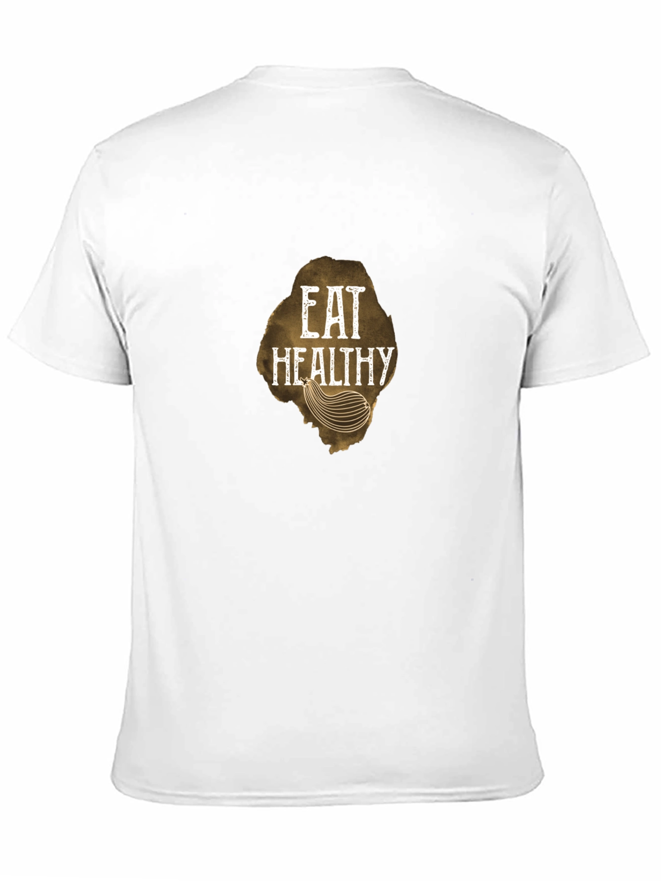 Eat Healthy Graphic Tee - Black