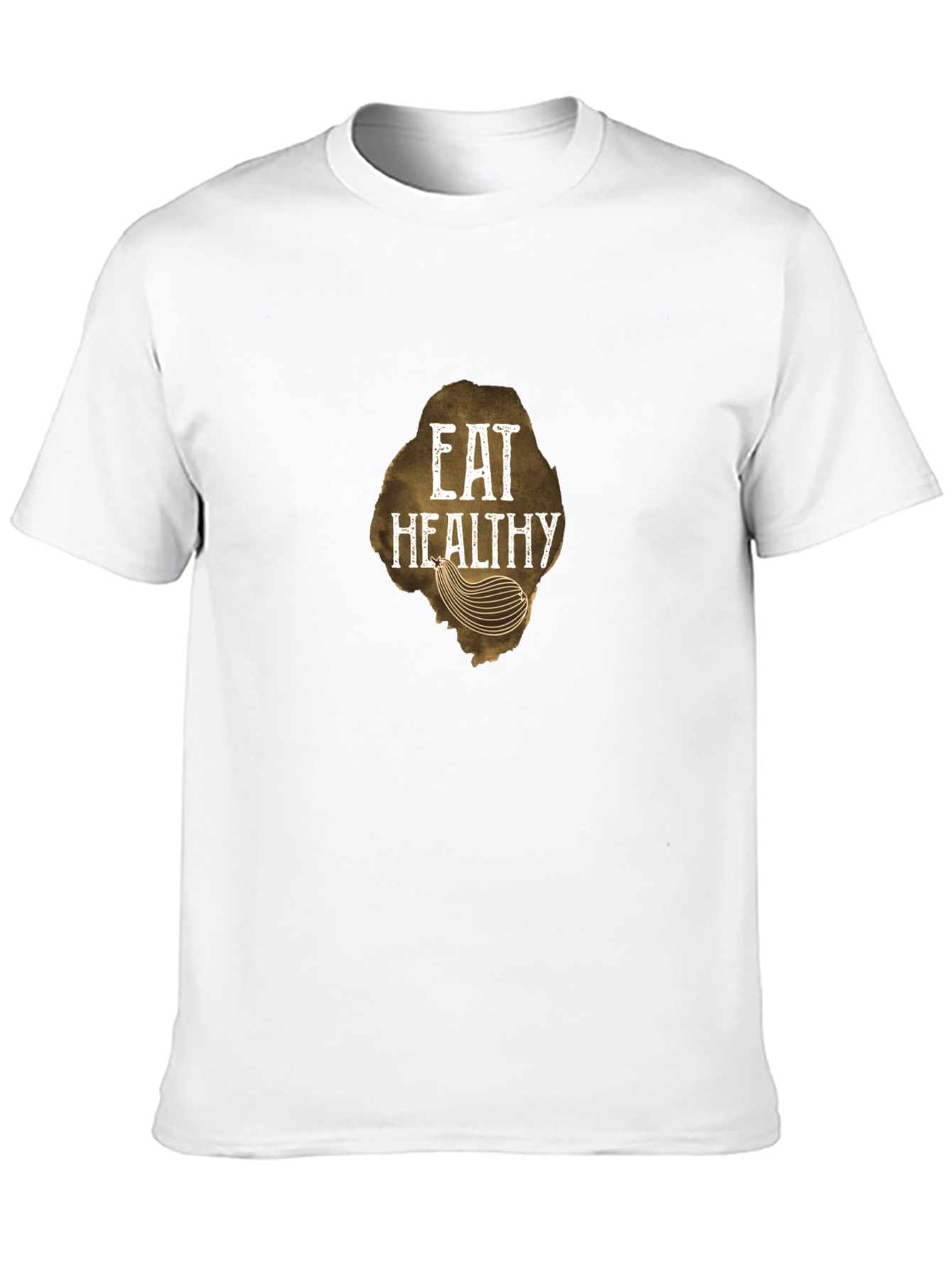 Eat Healthy Graphic Tee - Black