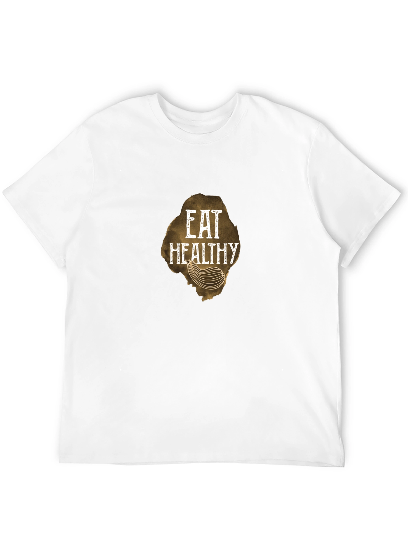 Eat Healthy Graphic Tee - Black