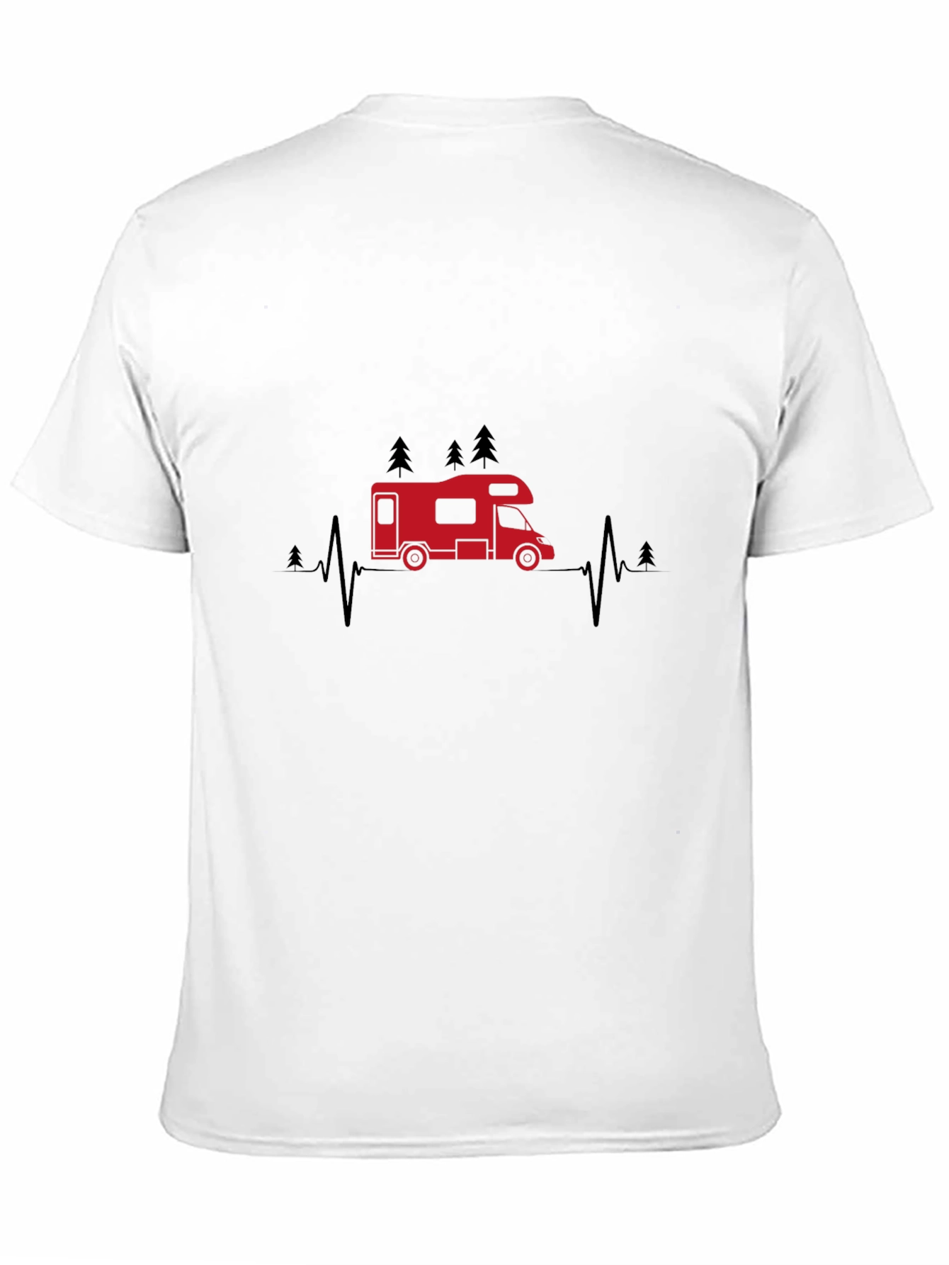 Camper Heartbeat T-Shirt - Camping Adventure Tee