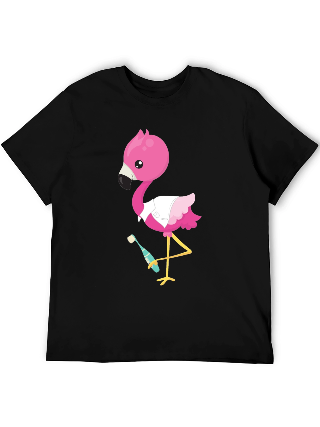 Flamingo Dentist T-Shirt - Funny Cartoon Tee