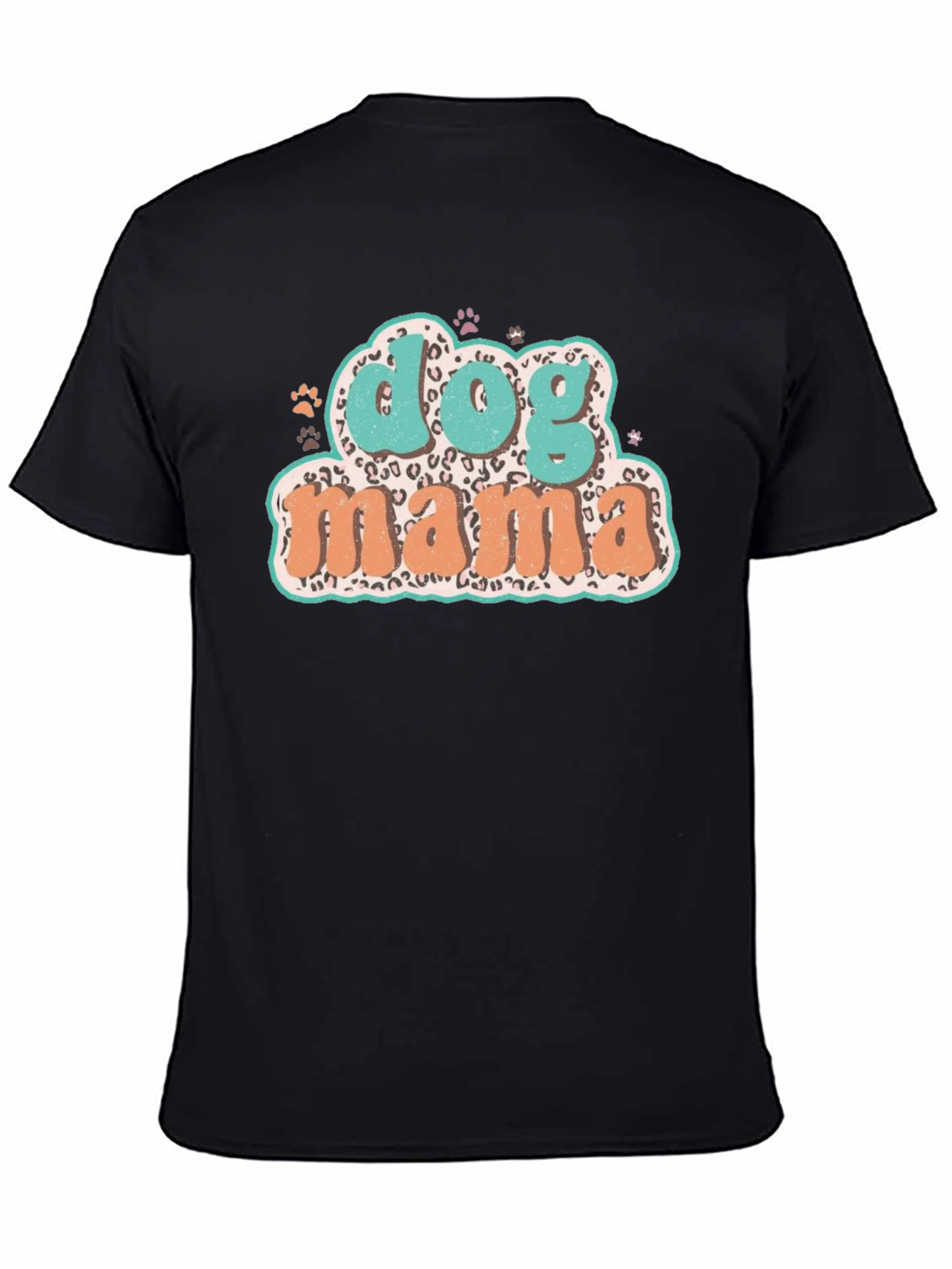 Dog Mama Graphic Tee - Trendy Leopard Print