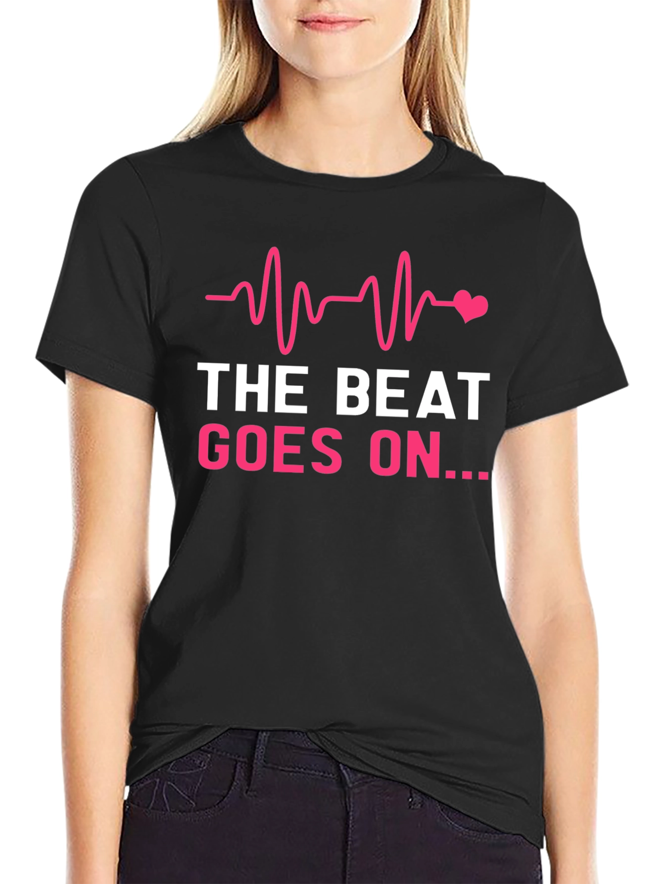 The Beat Goes On Black T-Shirt