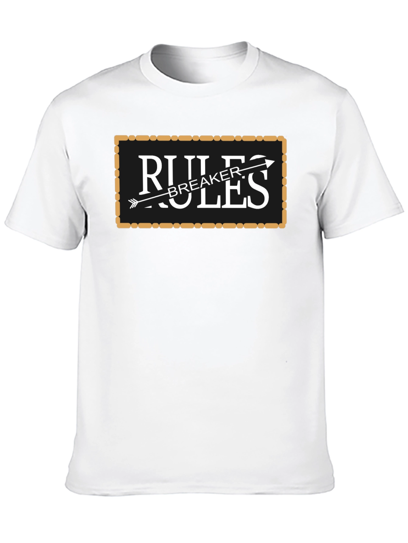 Rules Breaker Graphic Tee - Black Cotton Blend