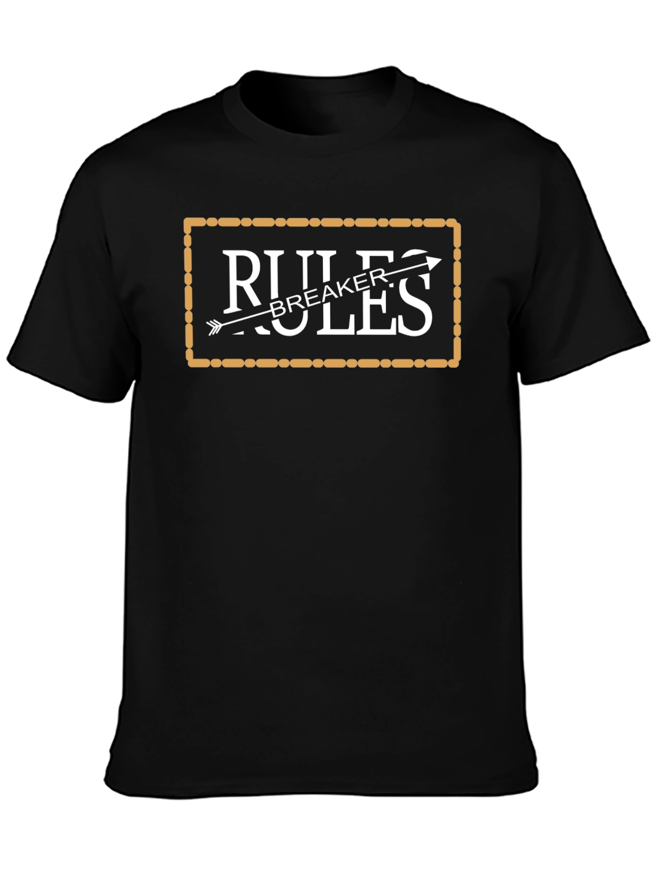 Rules Breaker Graphic Tee - Black Cotton Blend