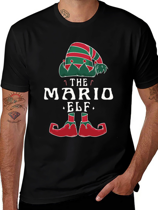 Mario Elf T-Shirt - Christmas Holiday Tee