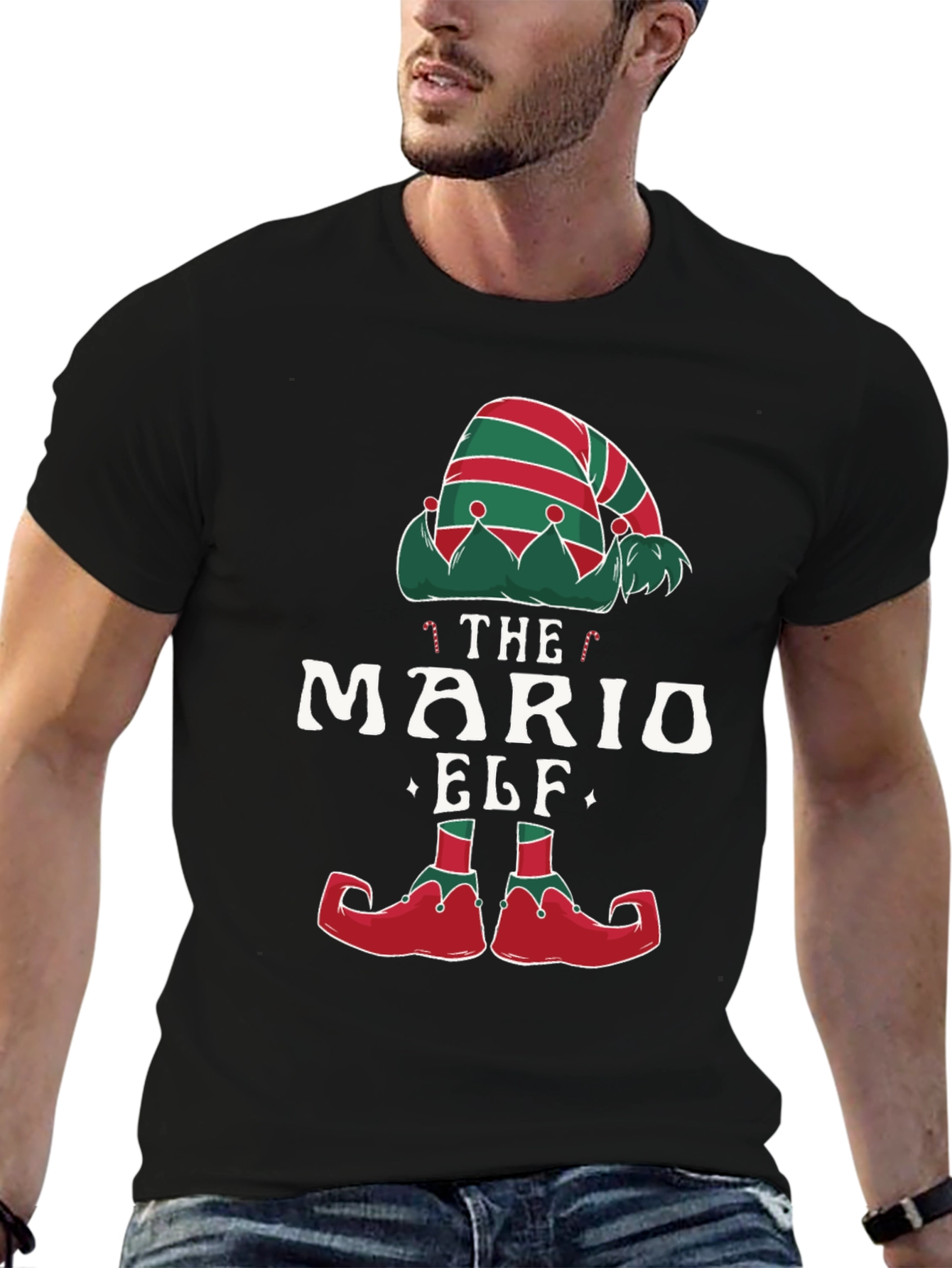 Mario Elf T-Shirt - Christmas Holiday Tee