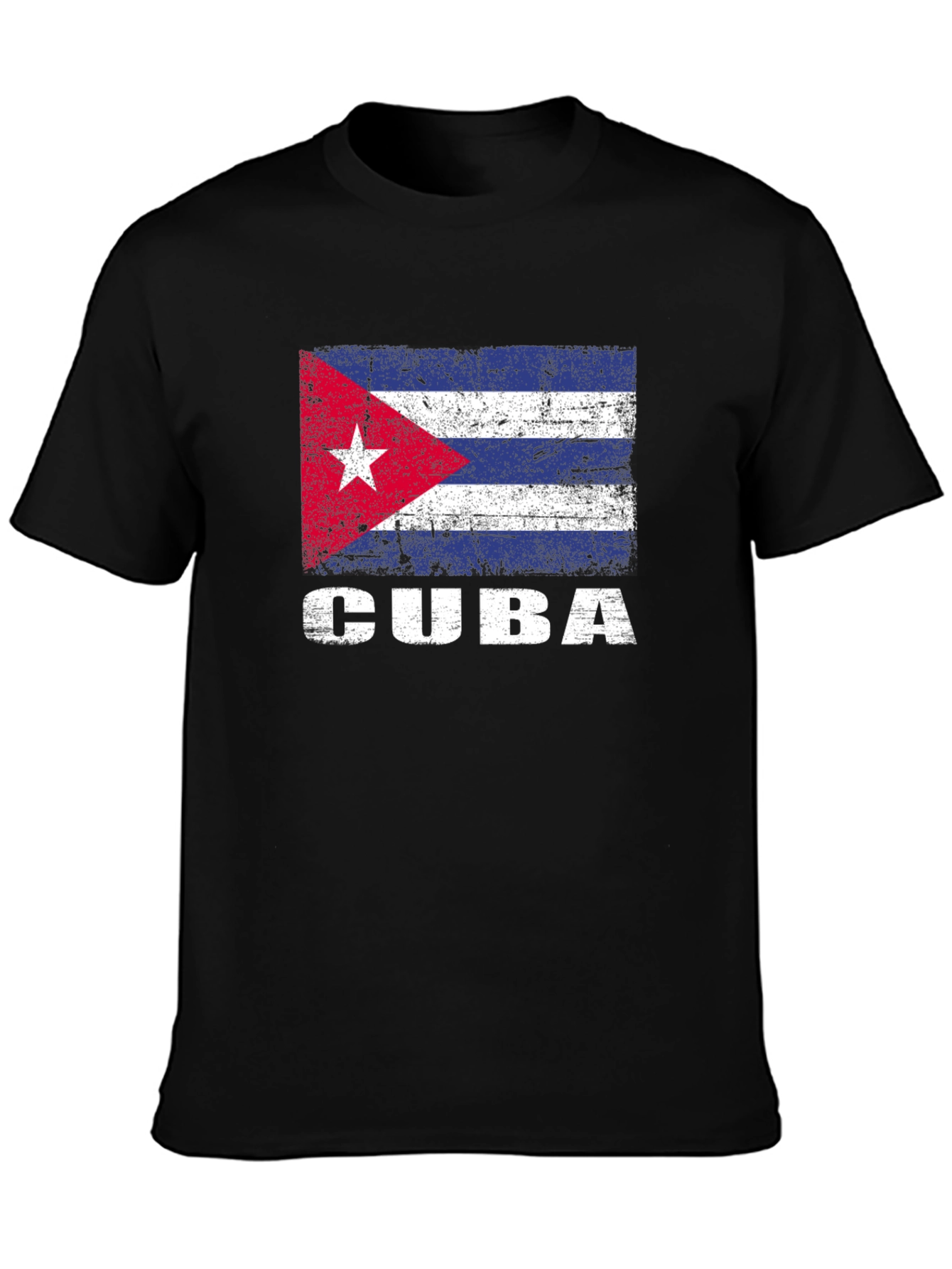 Cuba Flag T-Shirt - Distressed Graphic Tee