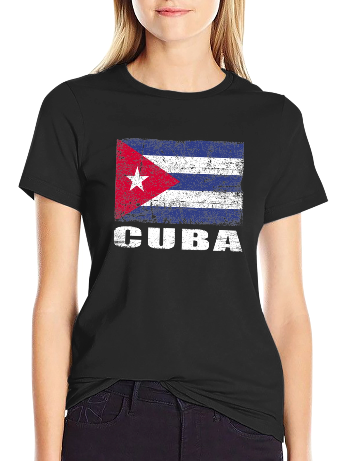 Cuba Flag T-Shirt - Distressed Graphic Tee