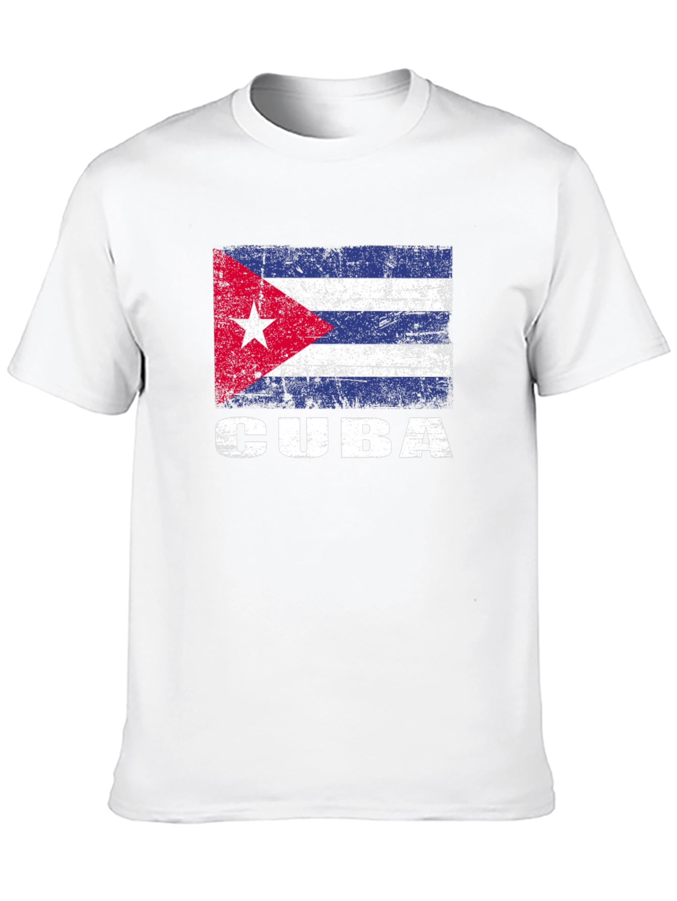 Cuba Flag T-Shirt - Distressed Graphic Tee