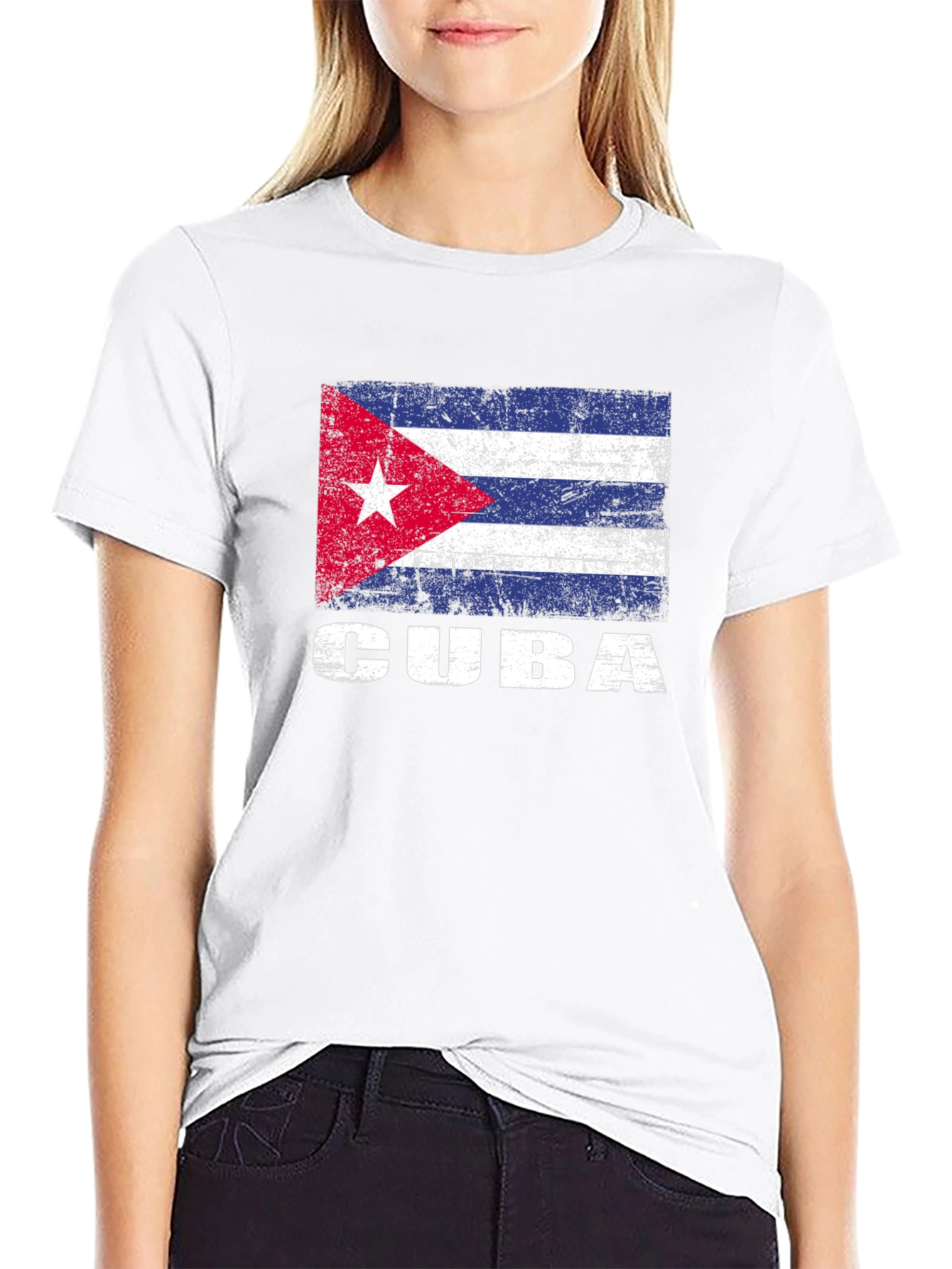 Cuba Flag T-Shirt - Distressed Graphic Tee