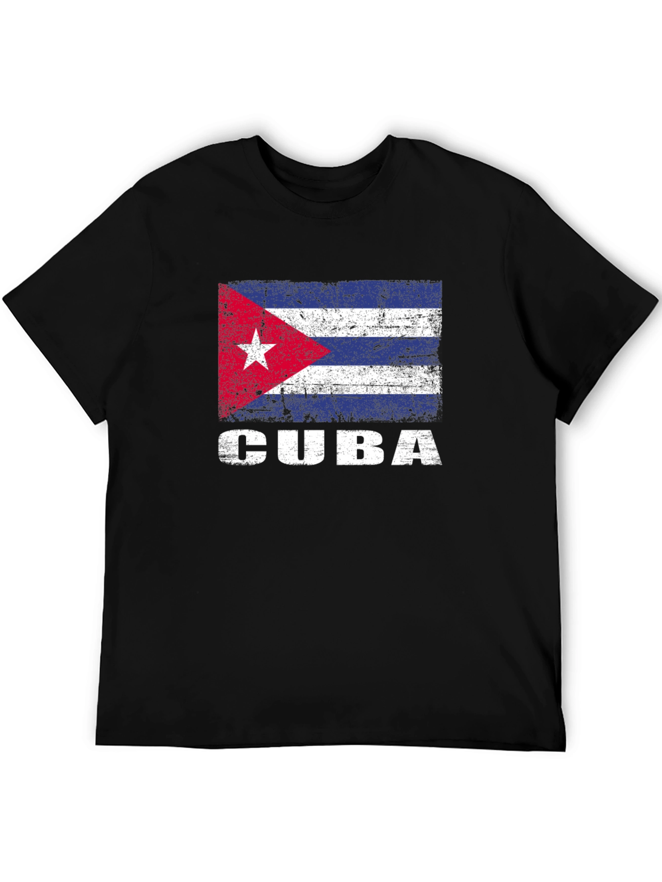 Cuba Flag T-Shirt - Distressed Graphic Tee