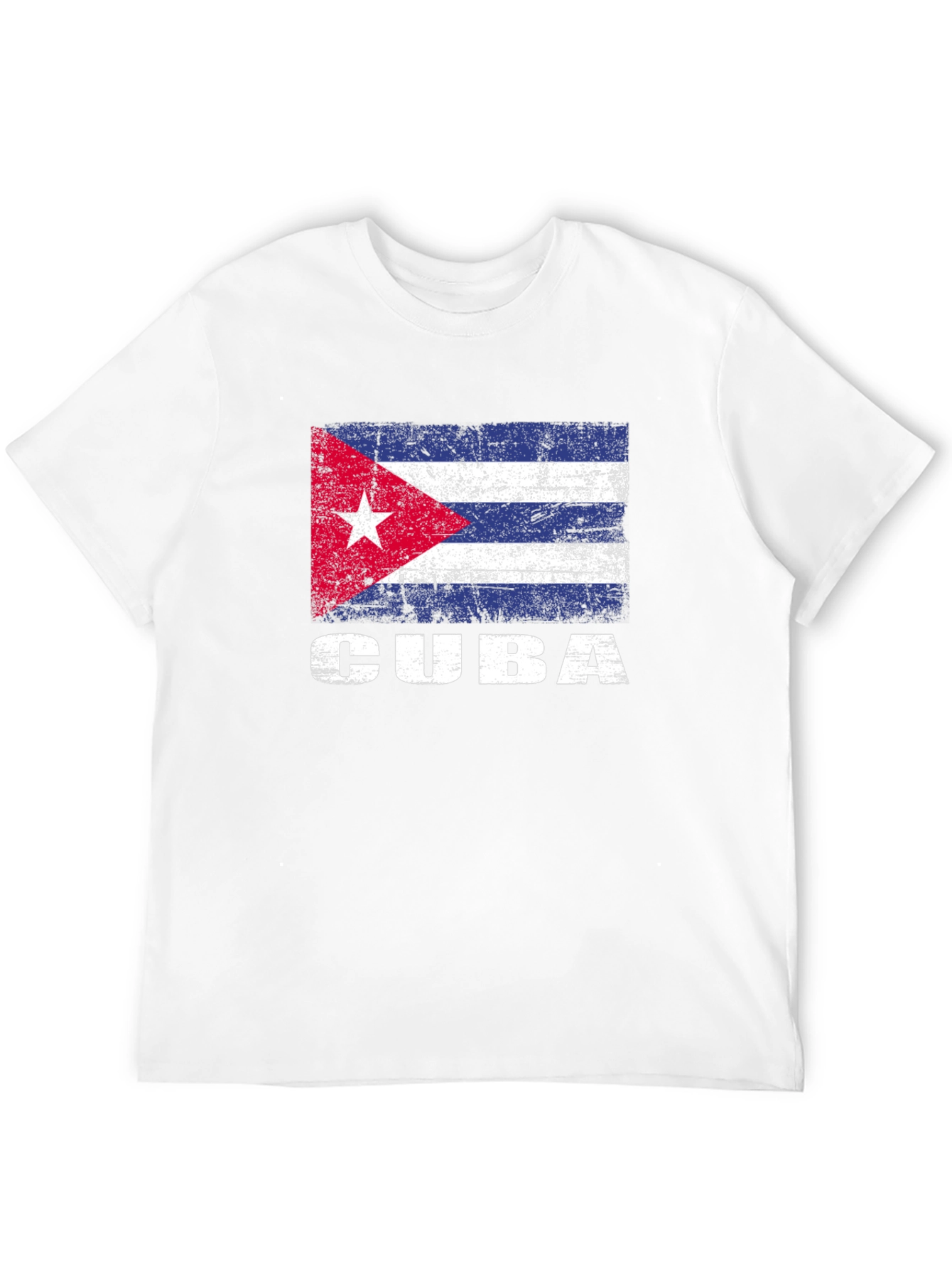 Cuba Flag T-Shirt - Distressed Graphic Tee