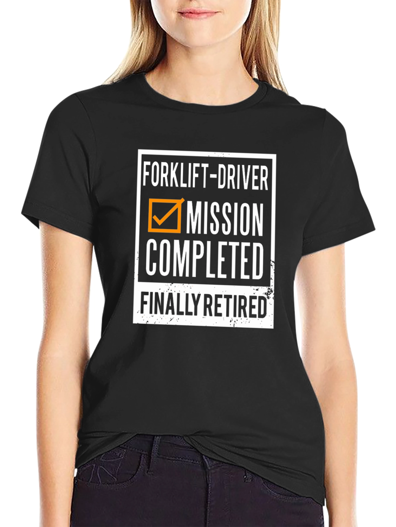 Forklift Driver Retired Mission Completed T-Shirt