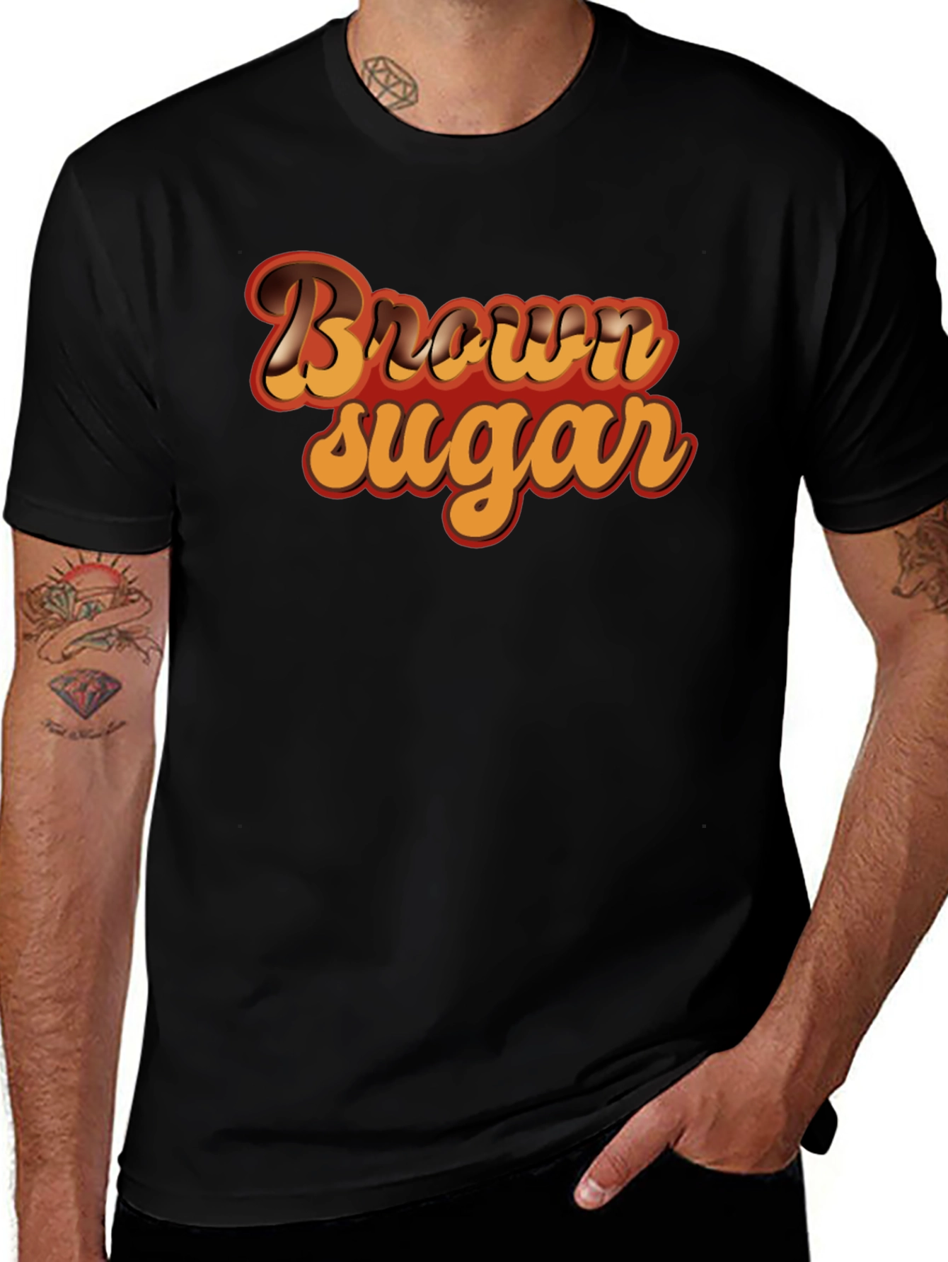 Brown Sugar Retro Style Graphic Tee