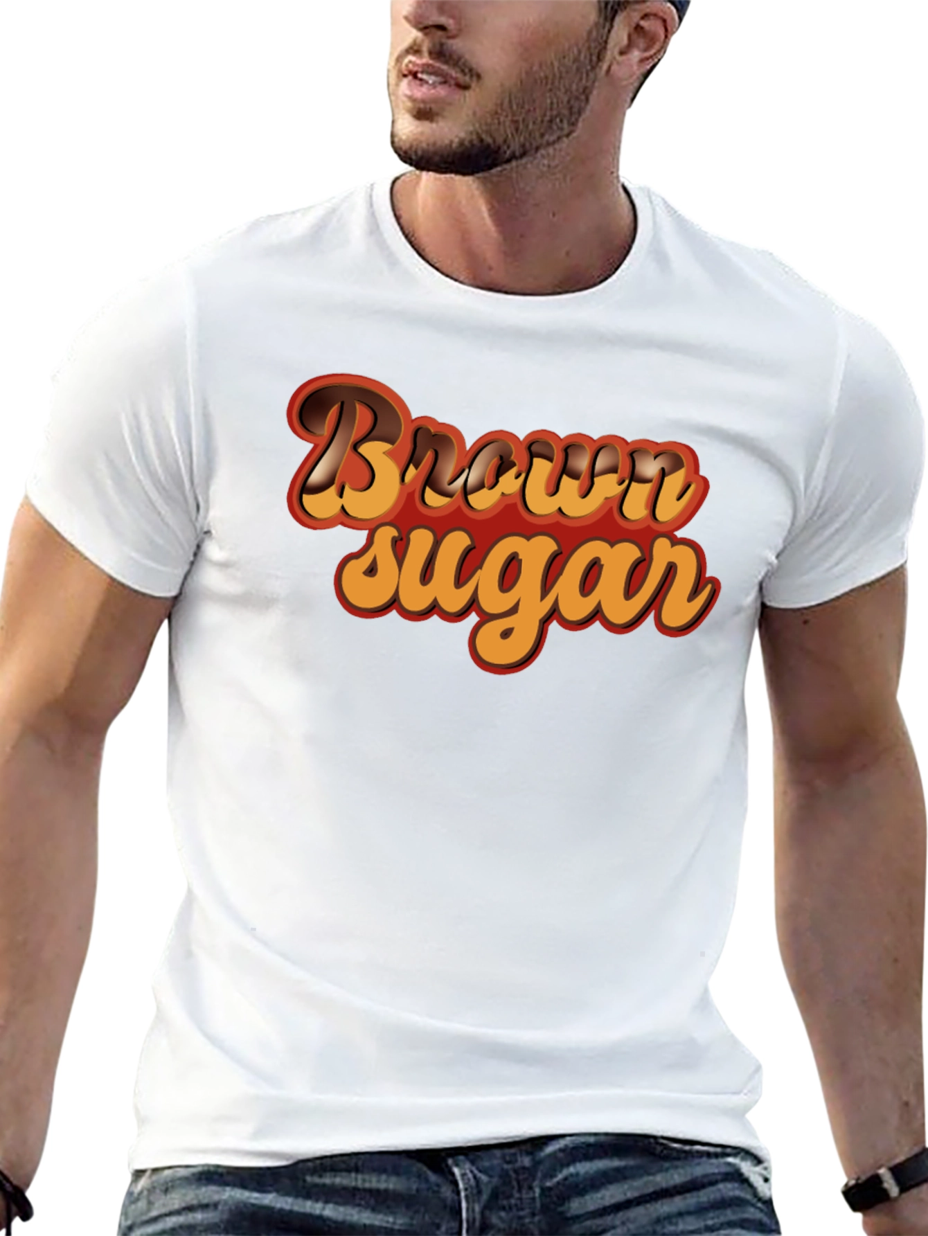 Brown Sugar Retro Style Graphic Tee