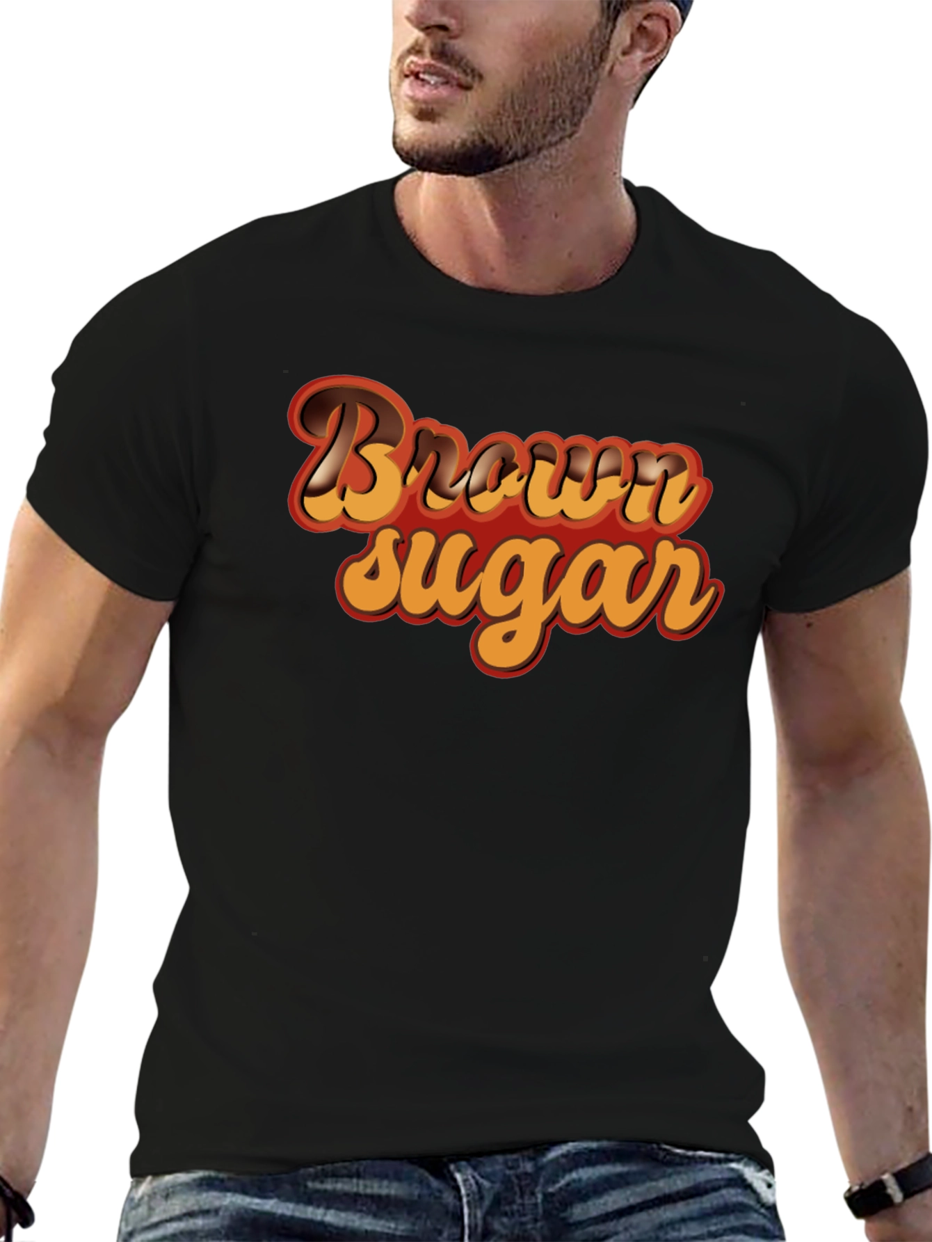 Brown Sugar Retro Style Graphic Tee