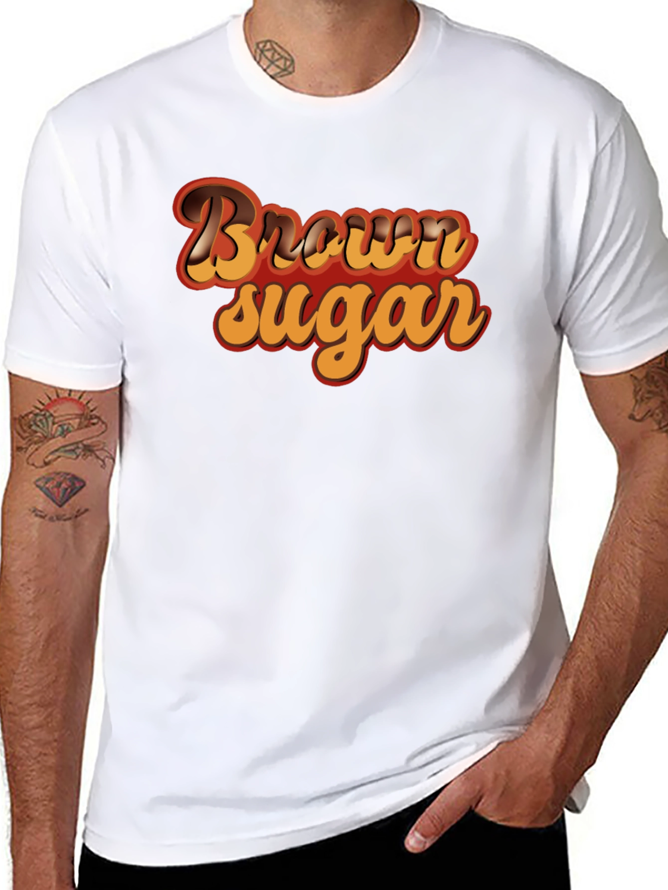 Brown Sugar Retro Style Graphic Tee