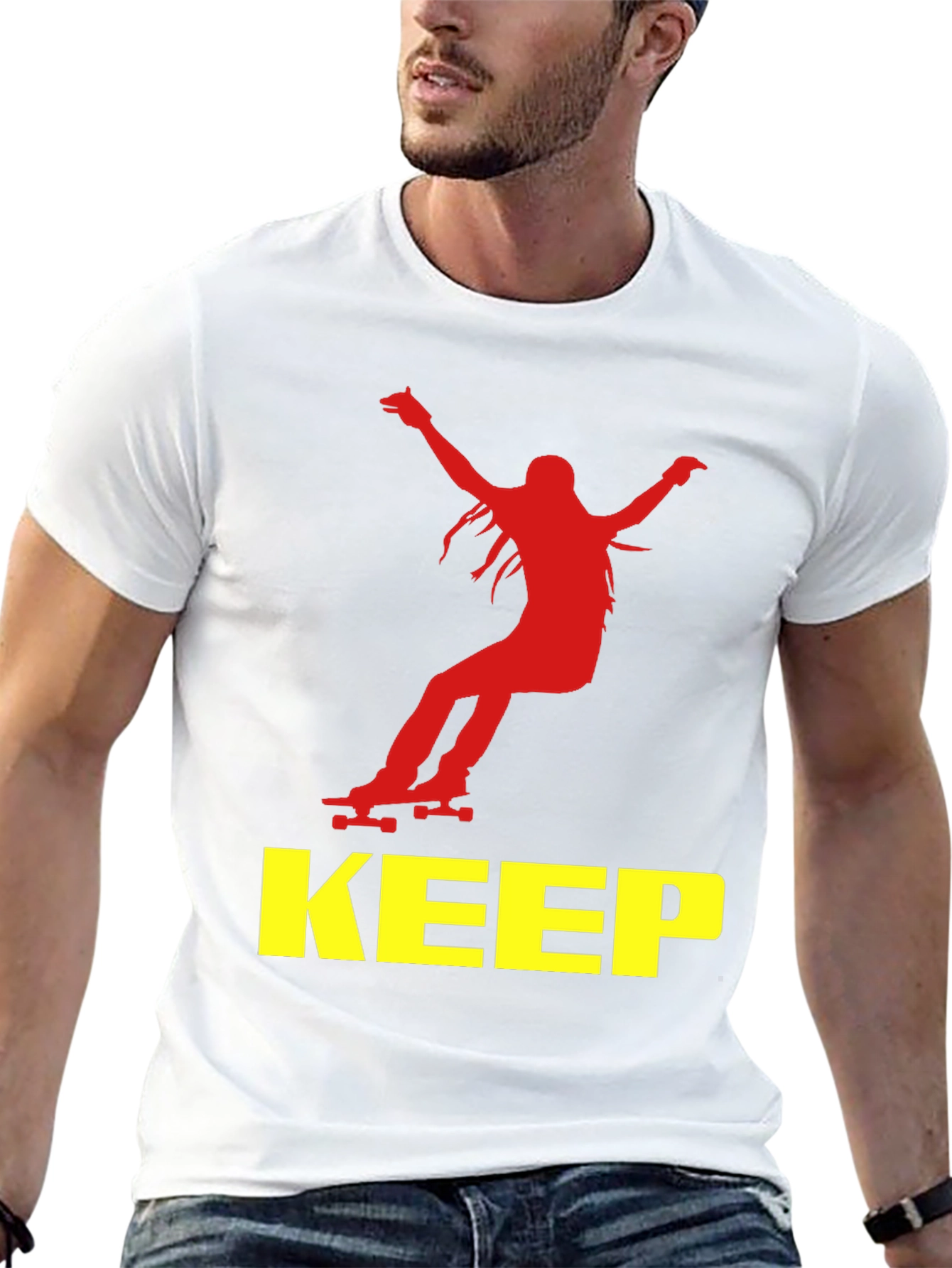 Skateboarding T-Shirt - Keep Shredding!