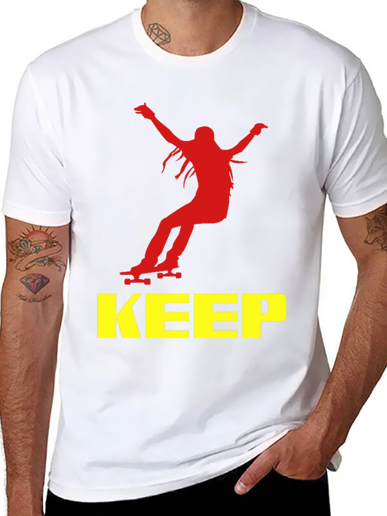 Skateboarding T-Shirt - Keep Shredding!