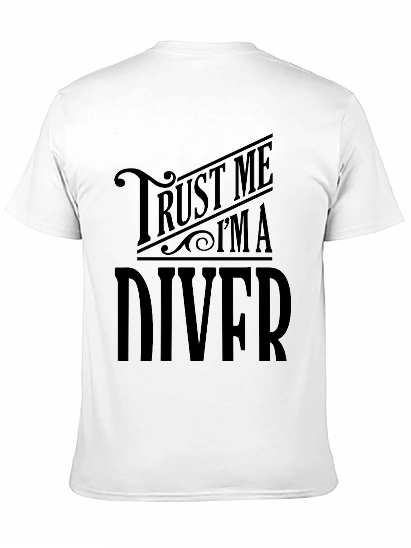 Trust Me Im A Diver Mens Black T-Shirt
