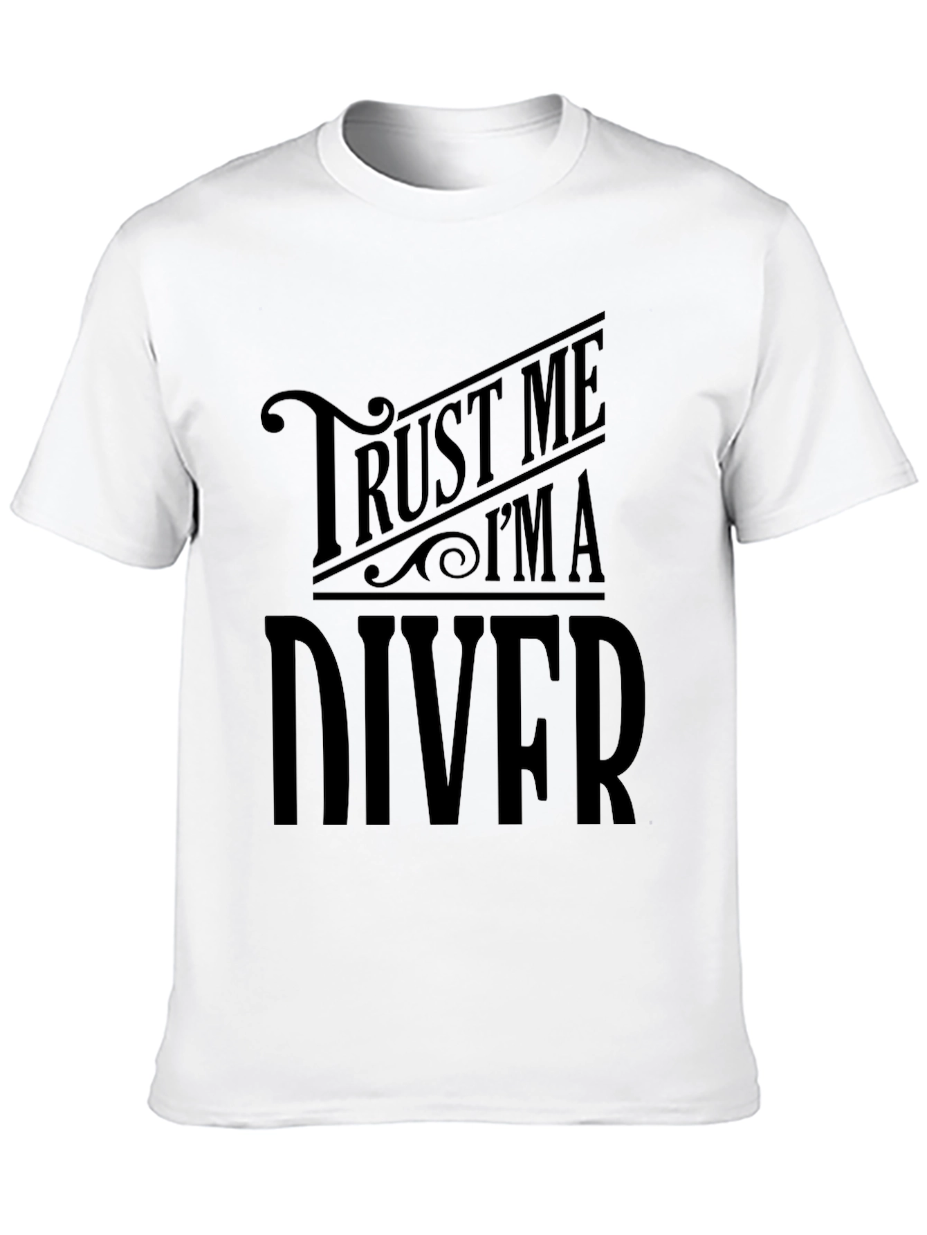 Trust Me Im A Diver Mens Black T-Shirt