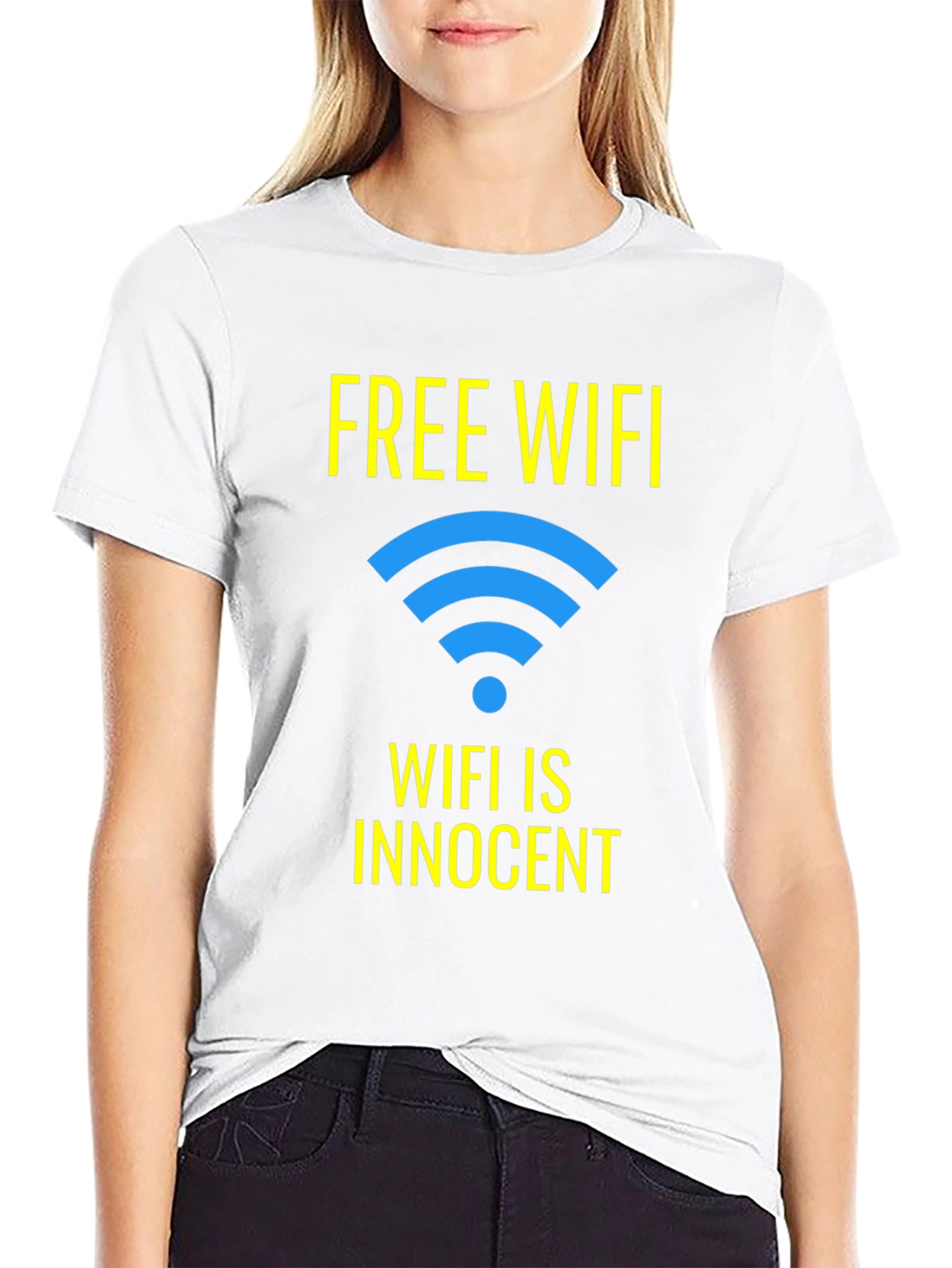 Free WIFI Funny T-Shirt - WIFI is Innocent