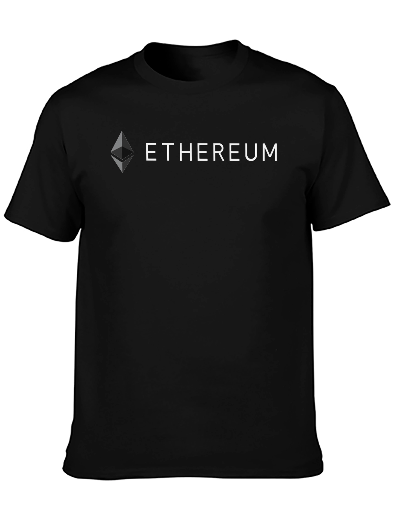 Ethereum Logo Black T-Shirt - Crypto Fashion