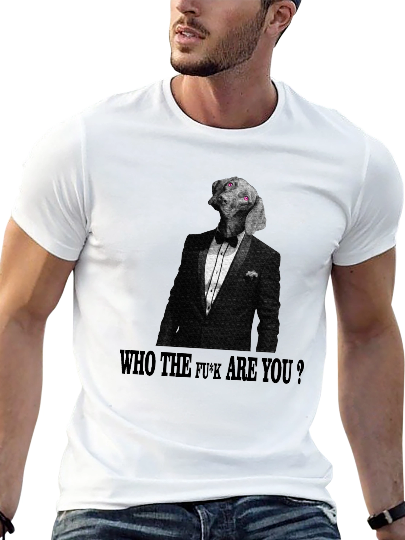 Dapper Dog Attitude T-Shirt – Funny Bold Dog Graphic Tee