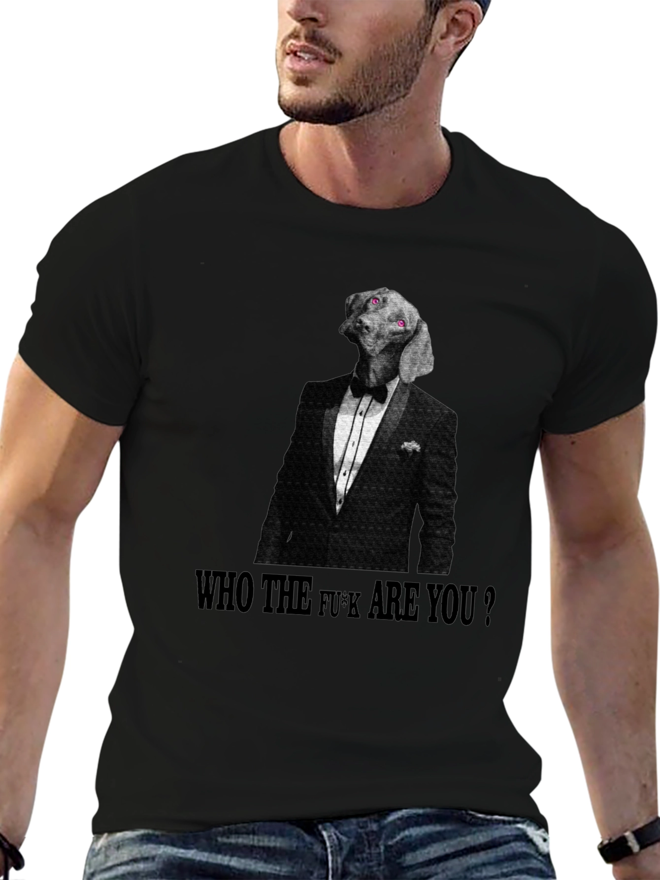 Dapper Dog Attitude T-Shirt – Funny Bold Dog Graphic Tee