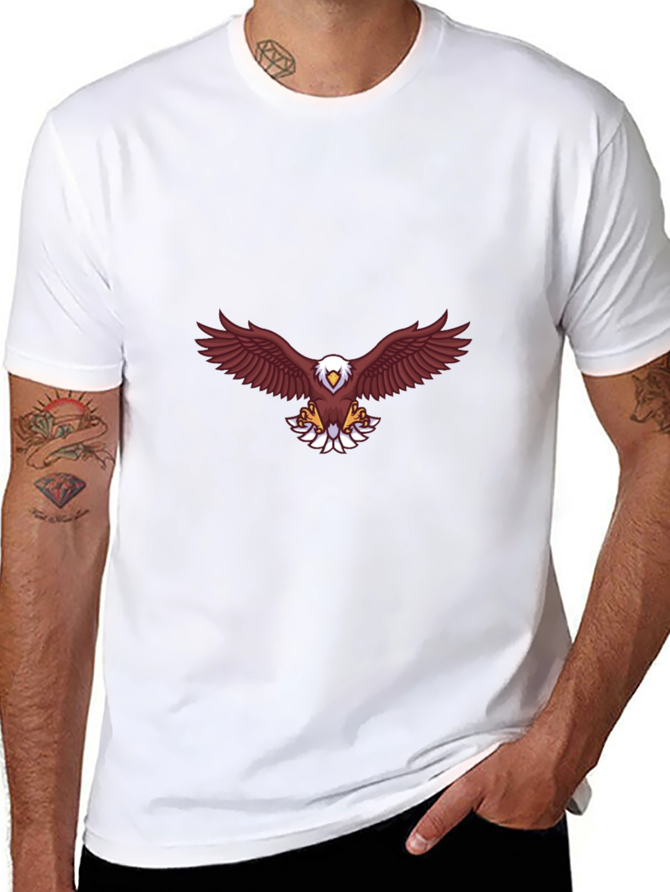 Eagle Graphic Black T-Shirt - Bold & Stylish
