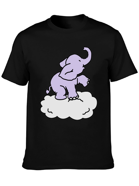 Elephant Cloud T-Shirt - Cute Graphic Tee