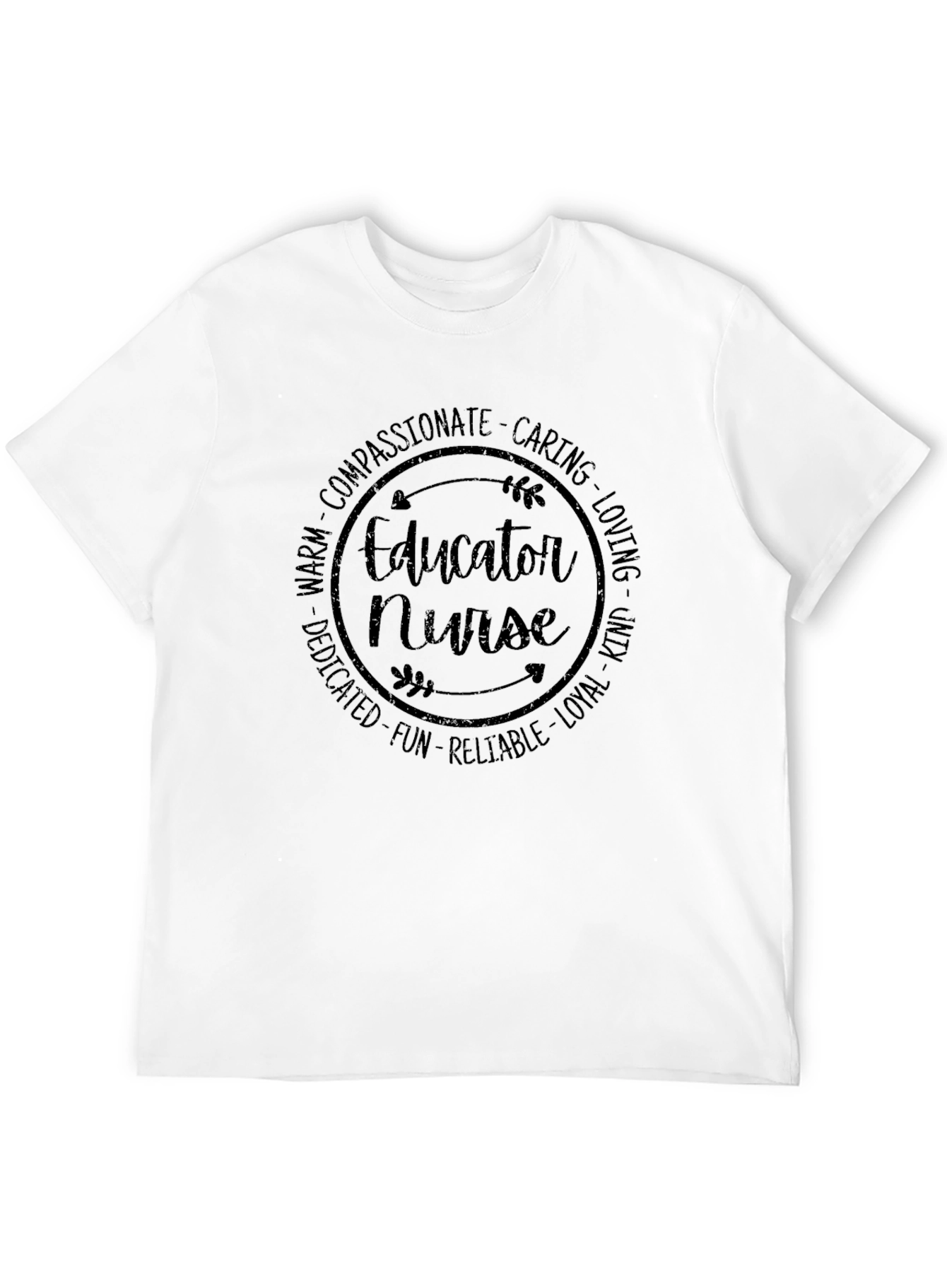 Educator Nurse T-Shirt - Compassionate Caring Design